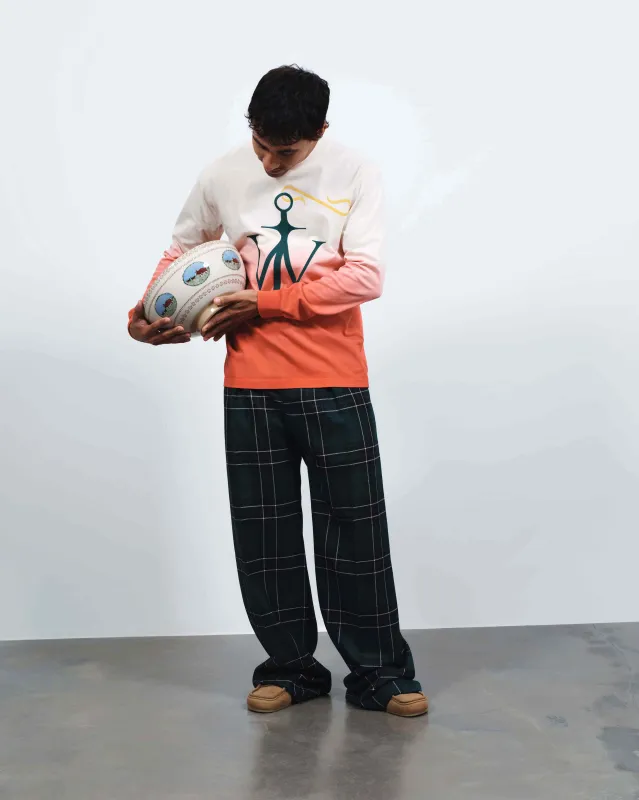 MENS STRAIGHT LEG TROUSERS IN FOREST GREEN sold by J.W. Anderson