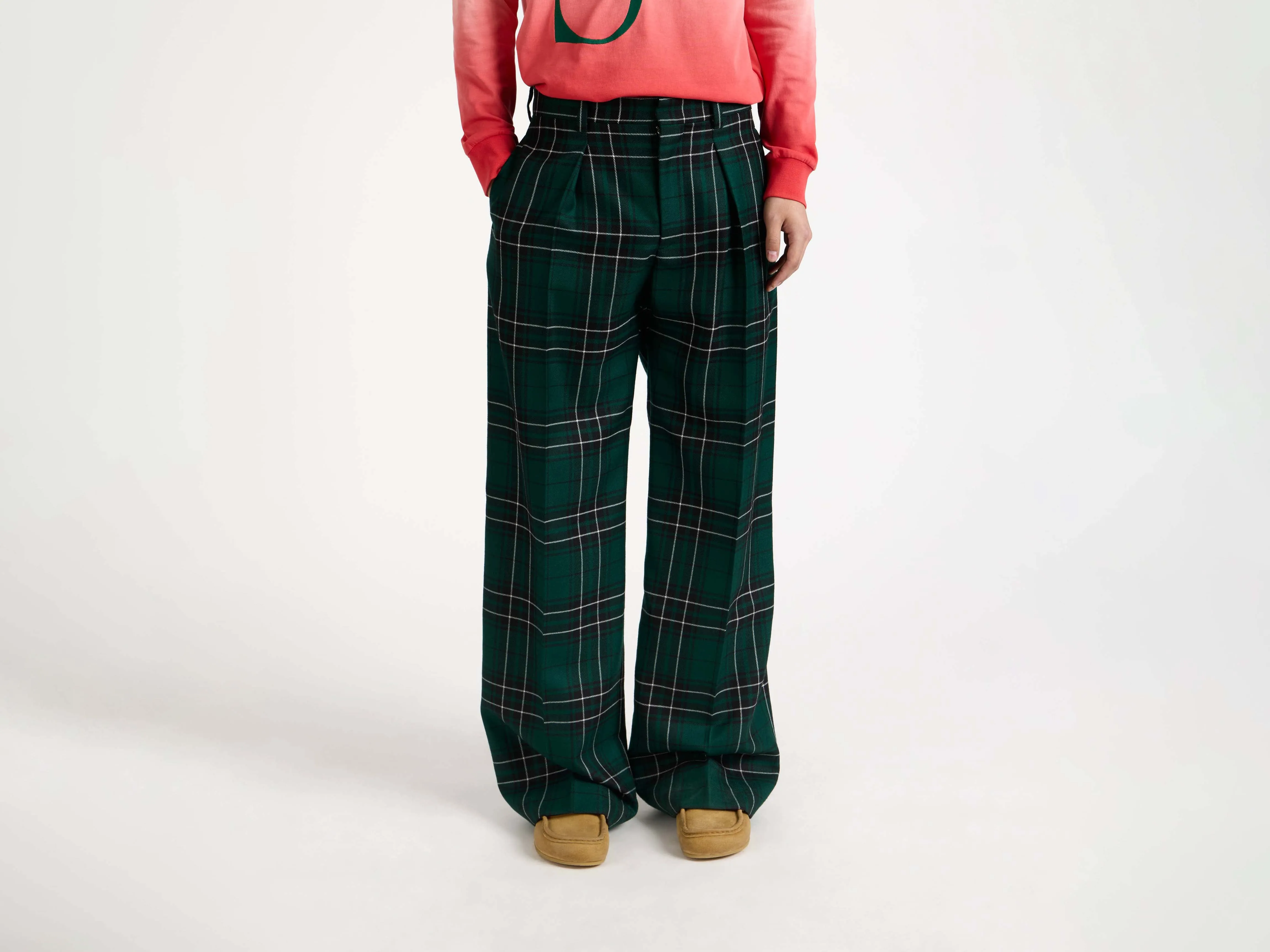 MENS STRAIGHT LEG TROUSERS IN FOREST GREEN sold by J.W. Anderson product image thumbnail 5