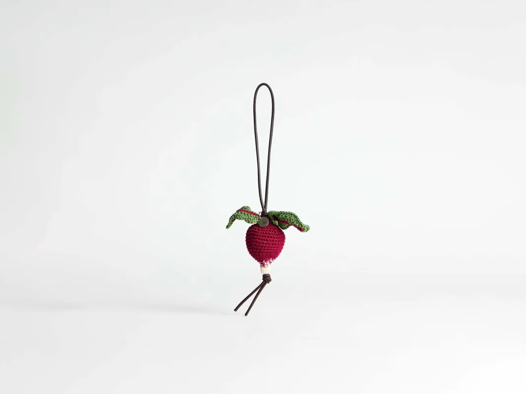 HAND-CROCHETED RADISH CHARM sold by J.W. Anderson