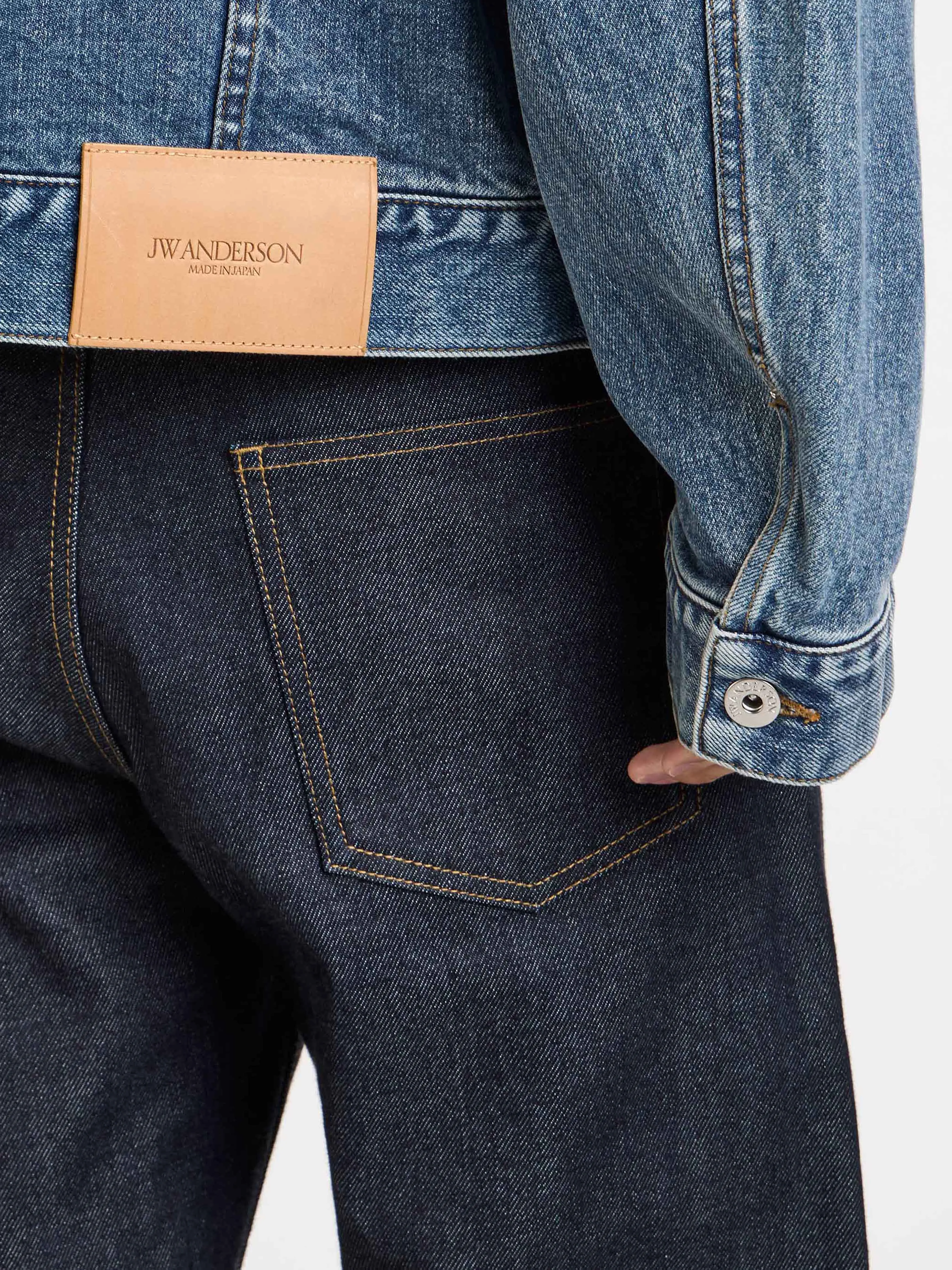 MENS STRAIGHT LEG DENIM JEANS IN INDIGO sold by J.W. Anderson product image thumbnail 4