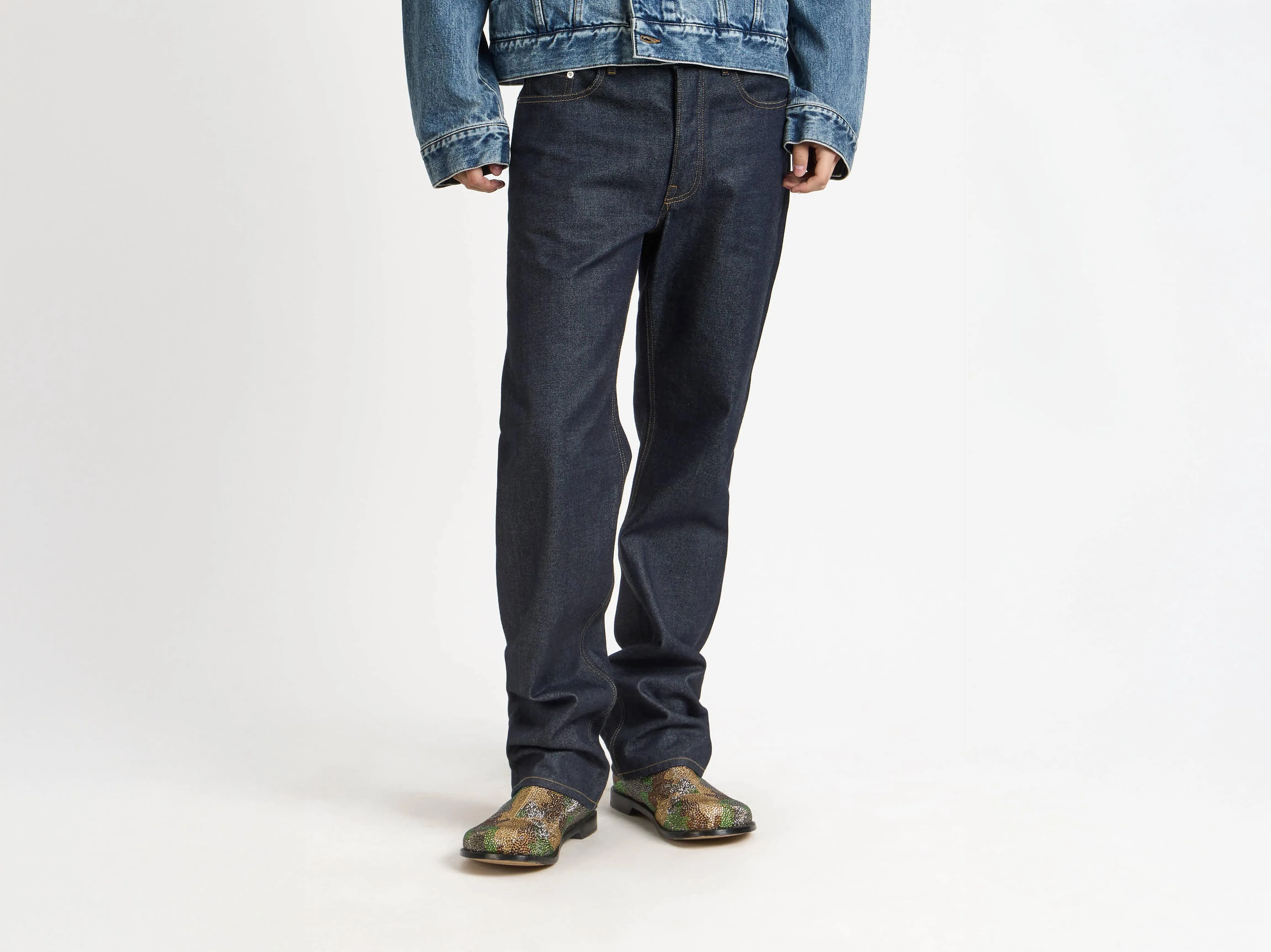 MENS STRAIGHT LEG DENIM JEANS IN INDIGO sold by J.W. Anderson product image thumbnail 2