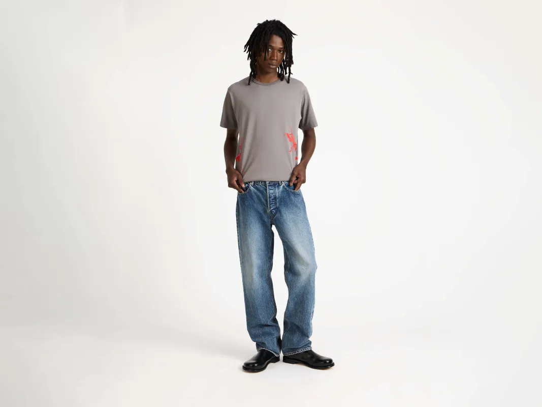 STRAIGHT LEG JEANS IN MID BLUE sold by J.W. Anderson
