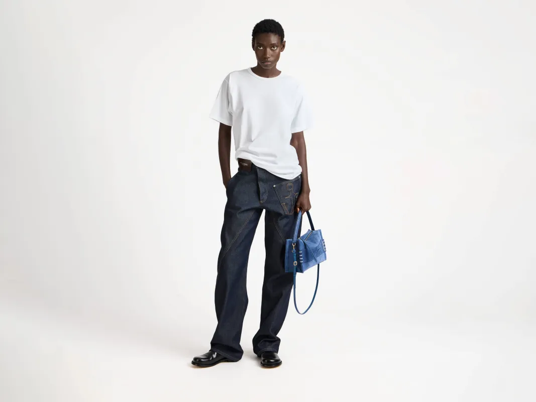 WOMENS EMBROIDERED ANCHOR T-SHIRT IN WHITE sold by J.W. Anderson