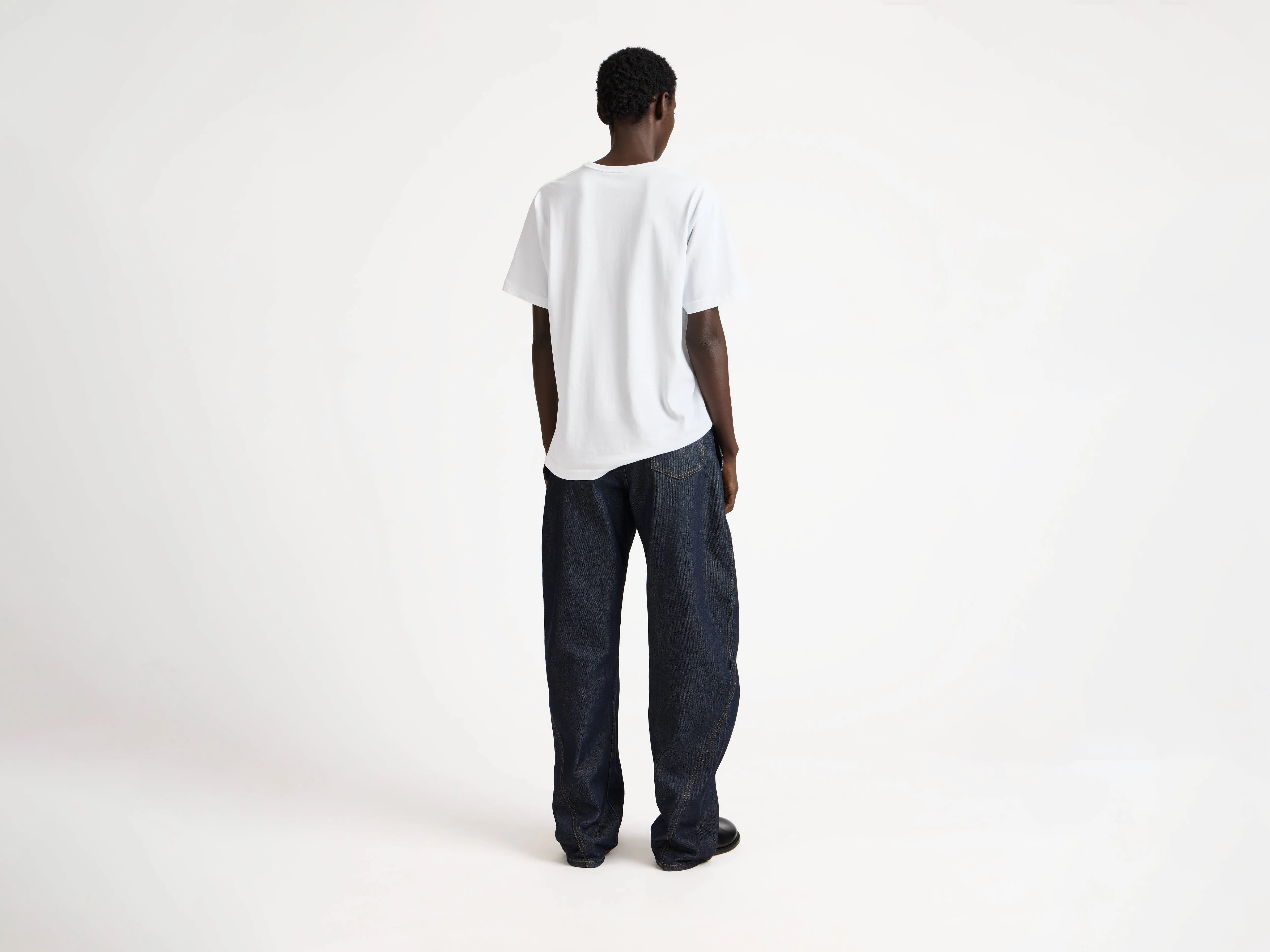 WOMENS EMBROIDERED ANCHOR T-SHIRT IN WHITE sold by J.W. Anderson product image thumbnail 2