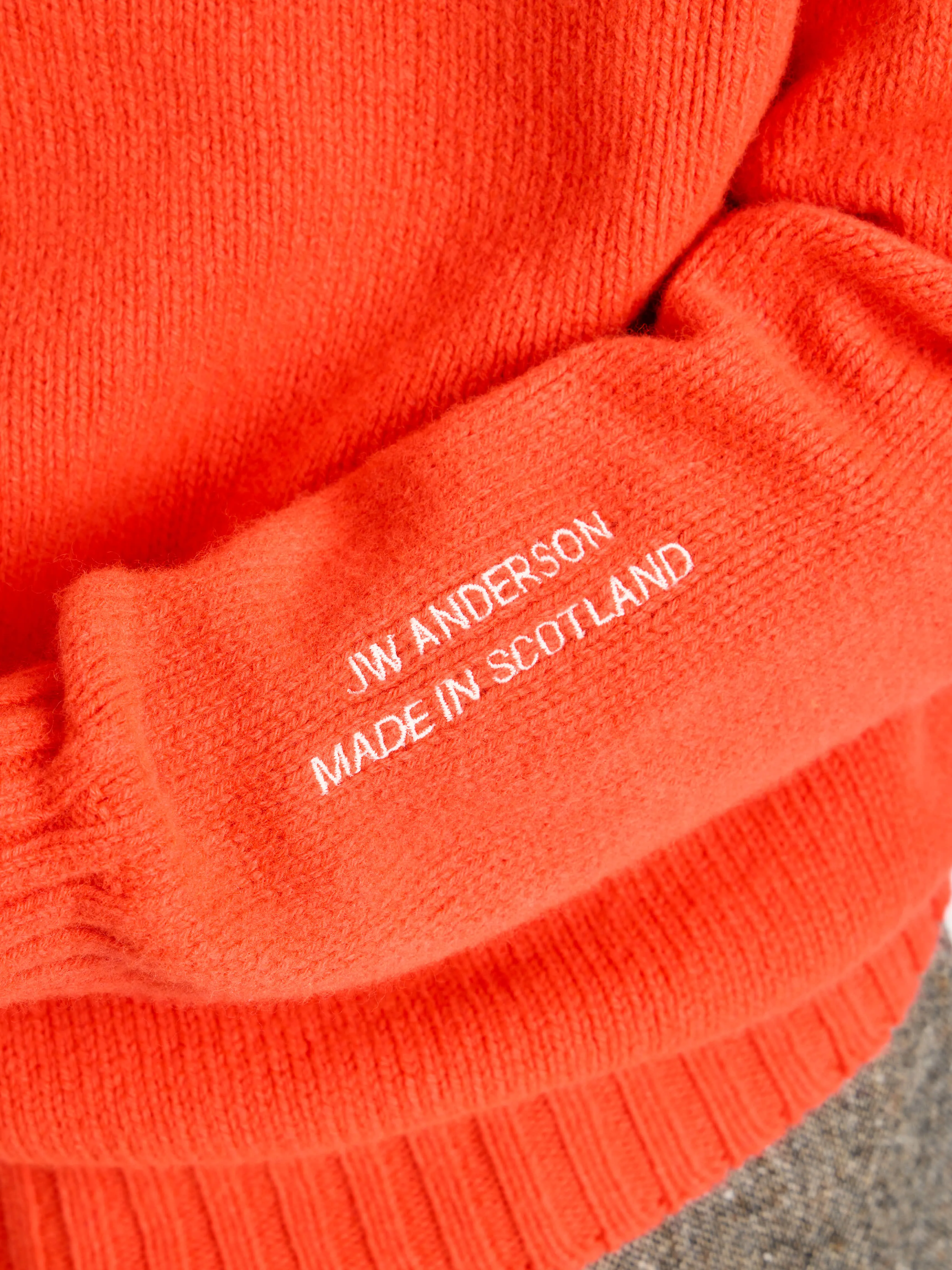 MENS TURTLENECK JUMPER IN NEON ORANGE sold by J.W. Anderson product image thumbnail 2
