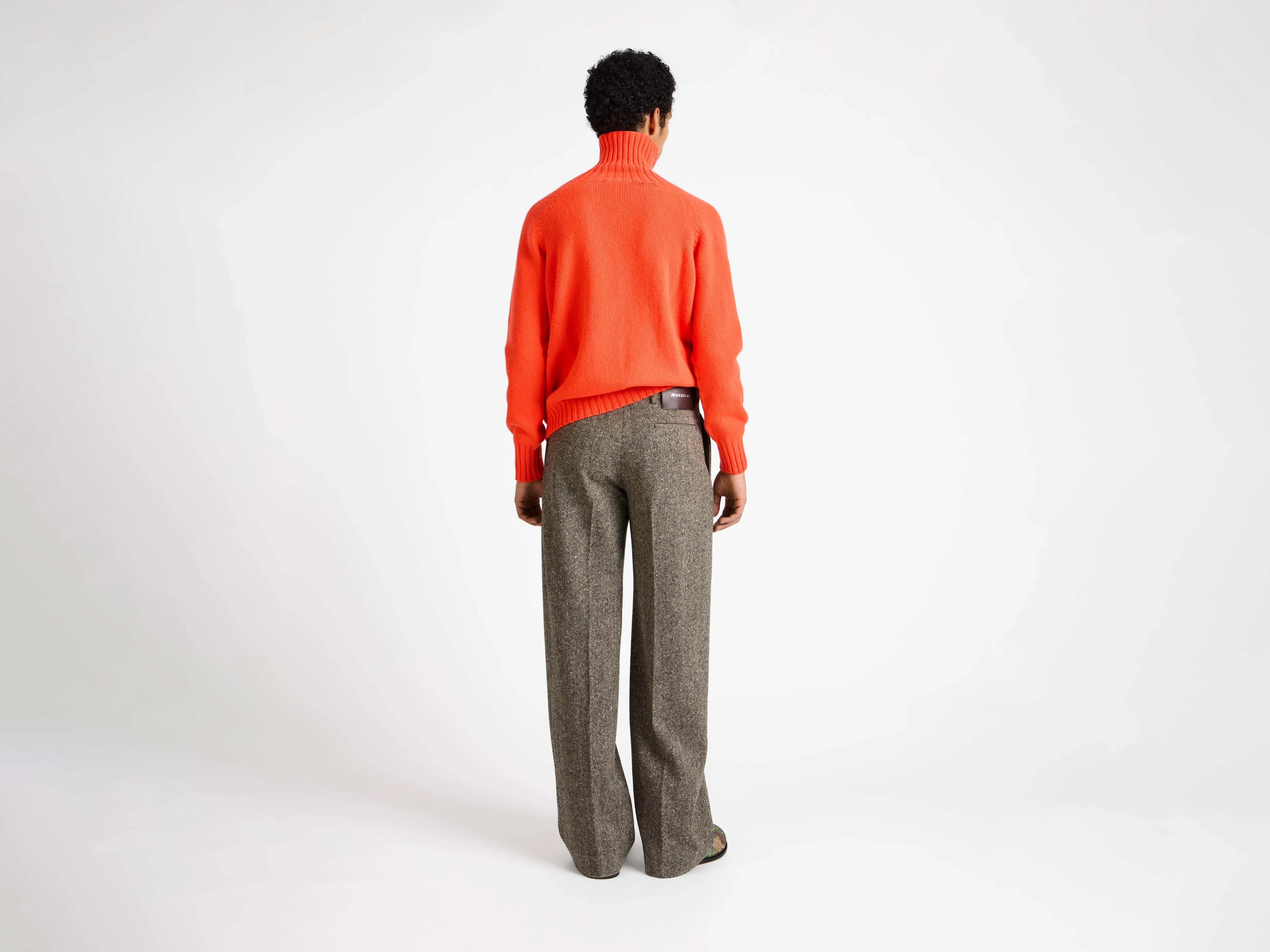 MENS TURTLENECK JUMPER IN NEON ORANGE sold by J.W. Anderson product image thumbnail 4