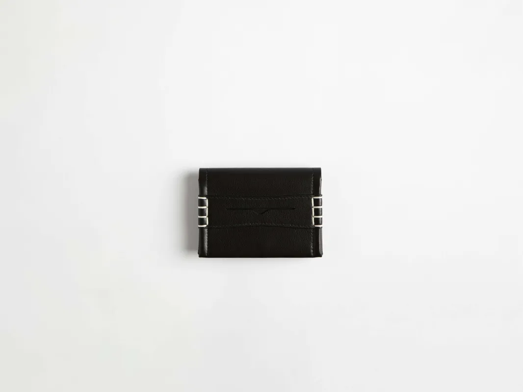 LEATHER LOAFER CARD HOLDER IN BLACK made by J.W. Anderson