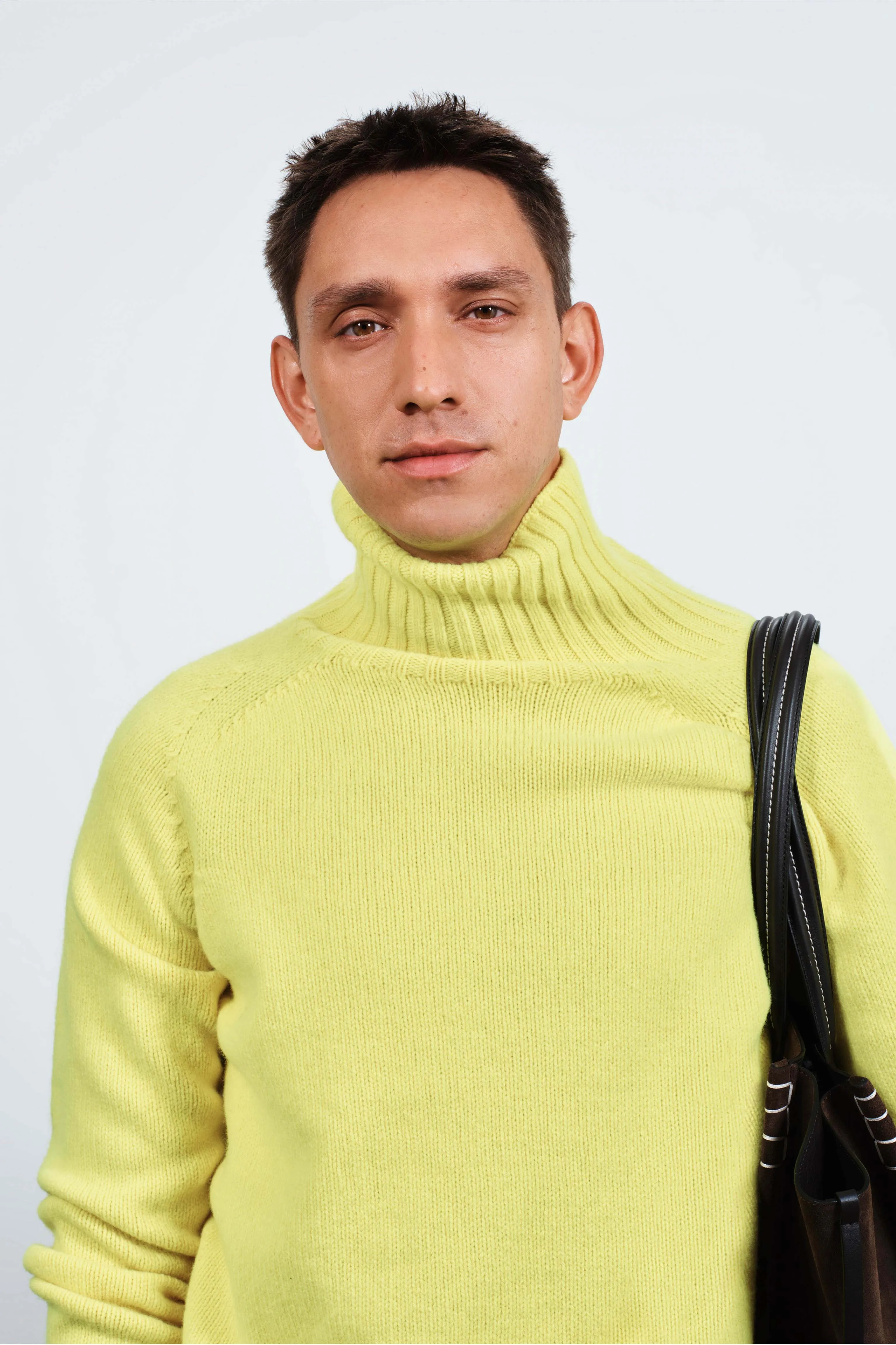 MENS TURTLENECK JUMPER IN NEON YELLOW sold by J.W. Anderson product image thumbnail 4