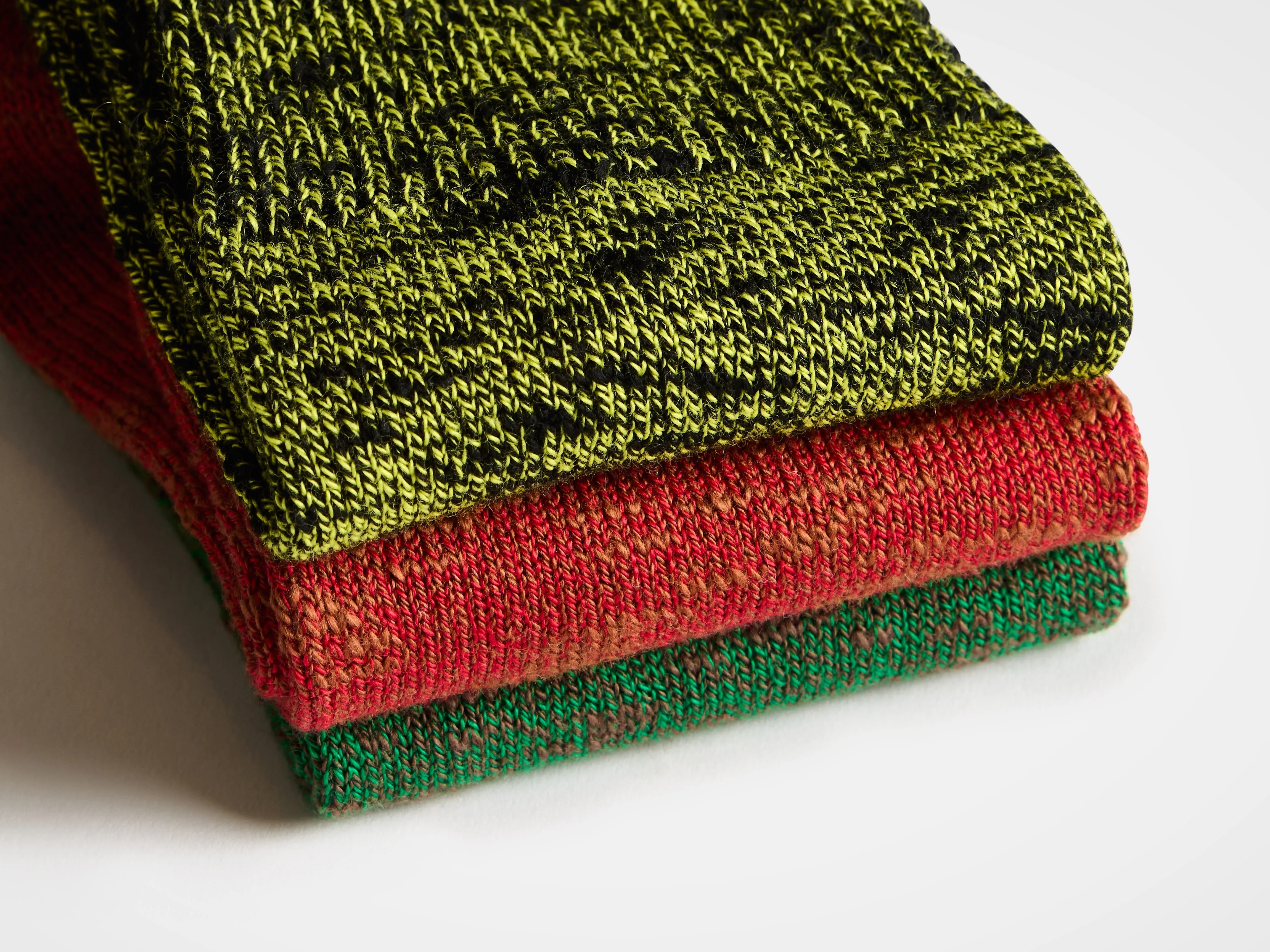 COTTON SLUB SOCK IN BLACK AND GREEN sold by J.W. Anderson product image thumbnail 4
