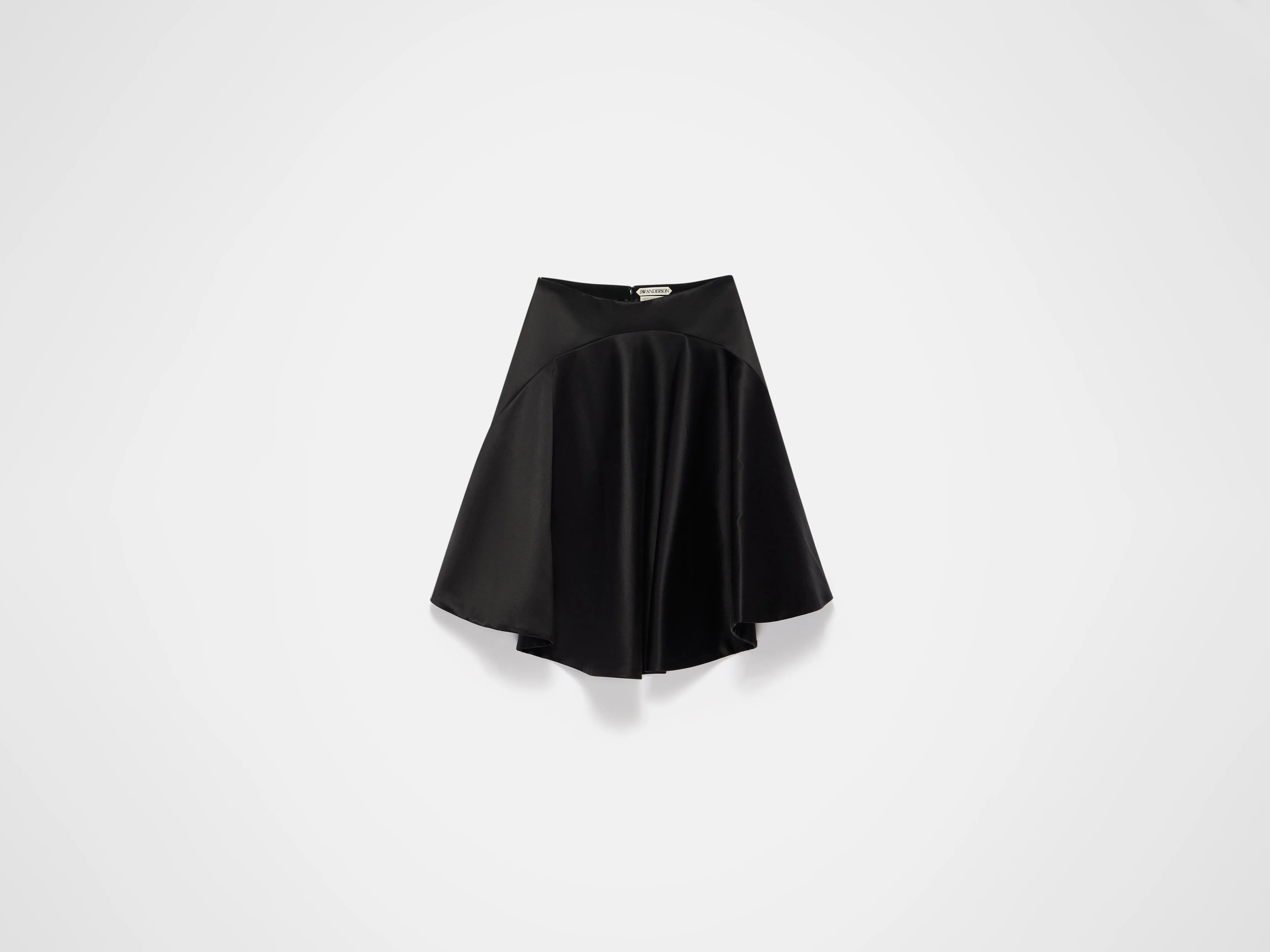 WOMENS TIPPED HEM CIRCLE SKIRT IN BLACK sold by J.W. Anderson product image thumbnail 3