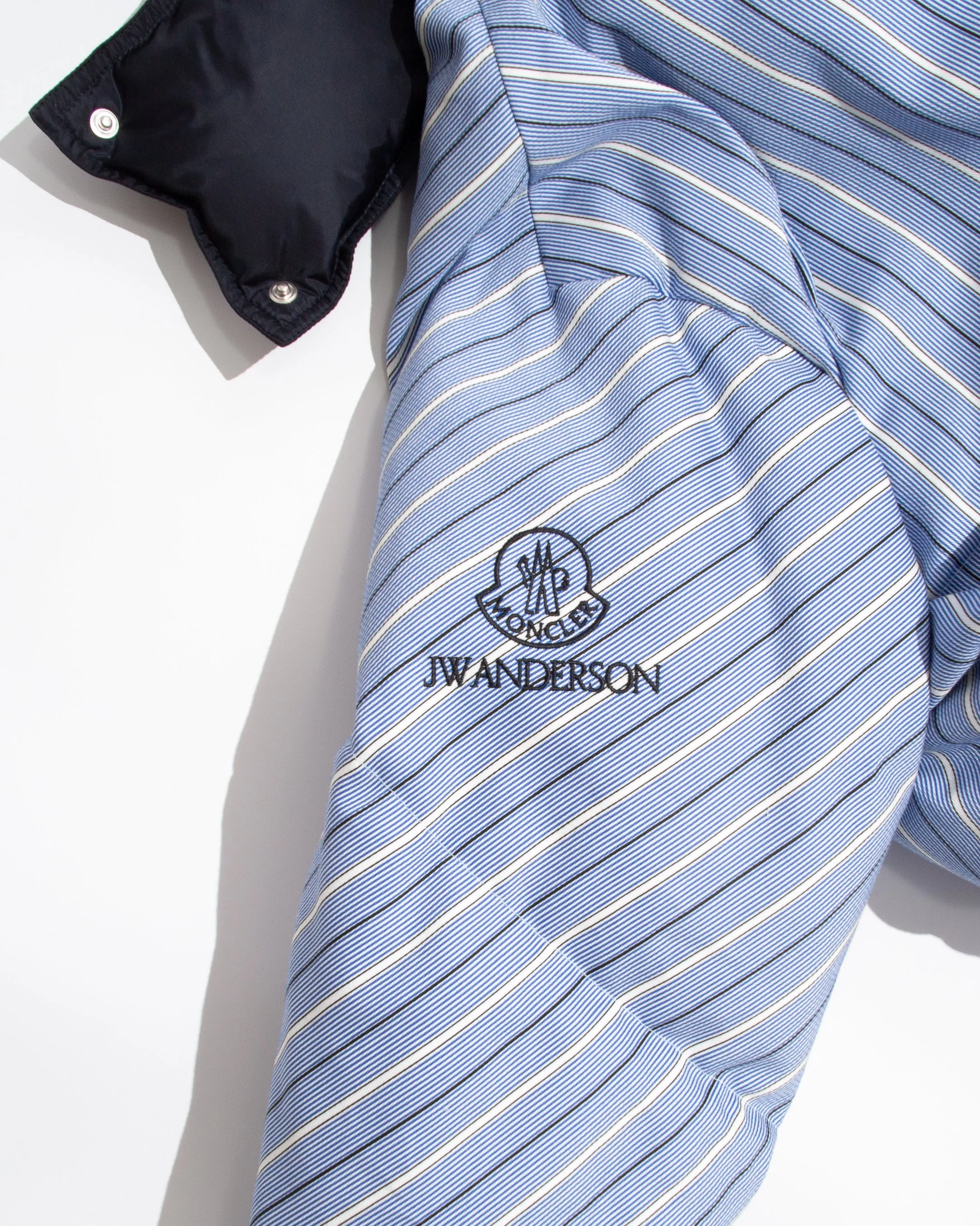 WOMENS JW ANDERSON X MONCLER STRIPED PUFFER JACKET IN BLUE & WHITE sold by J.W. Anderson product image thumbnail 5