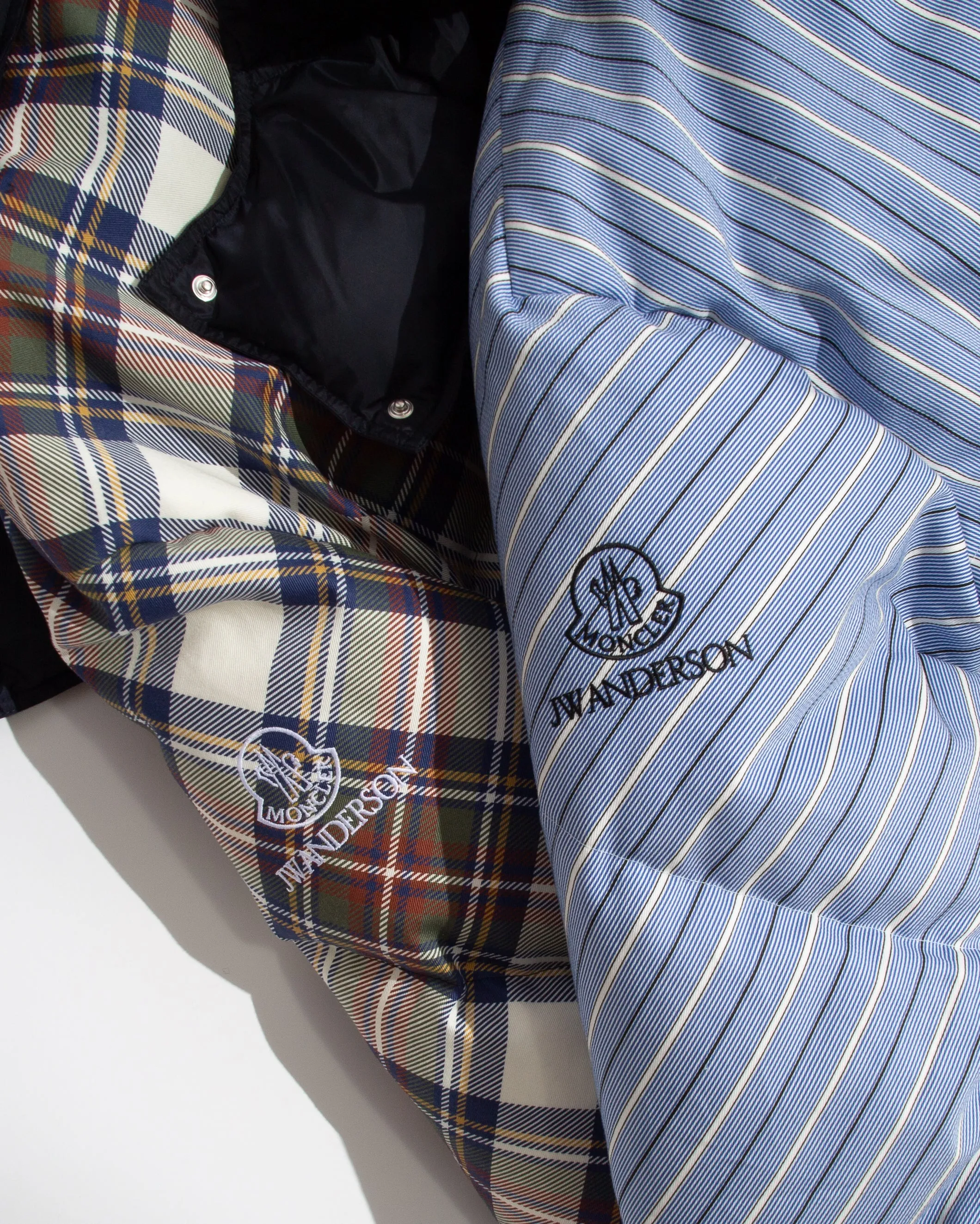 MENS JW ANDERSON X MONCLER PLAID PUFFER JACKET IN MULTI sold by J.W. Anderson product image thumbnail 4