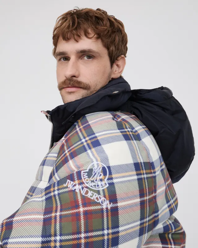 MENS JW ANDERSON X MONCLER PLAID PUFFER JACKET IN MULTI made by J.W. Anderson