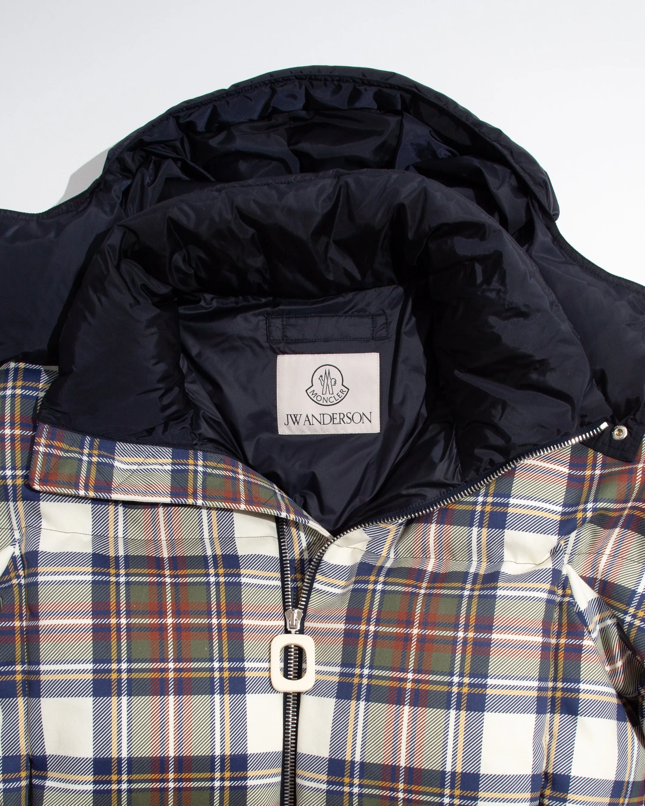 MENS JW ANDERSON X MONCLER PLAID PUFFER JACKET IN MULTI sold by J.W. Anderson product image thumbnail 2