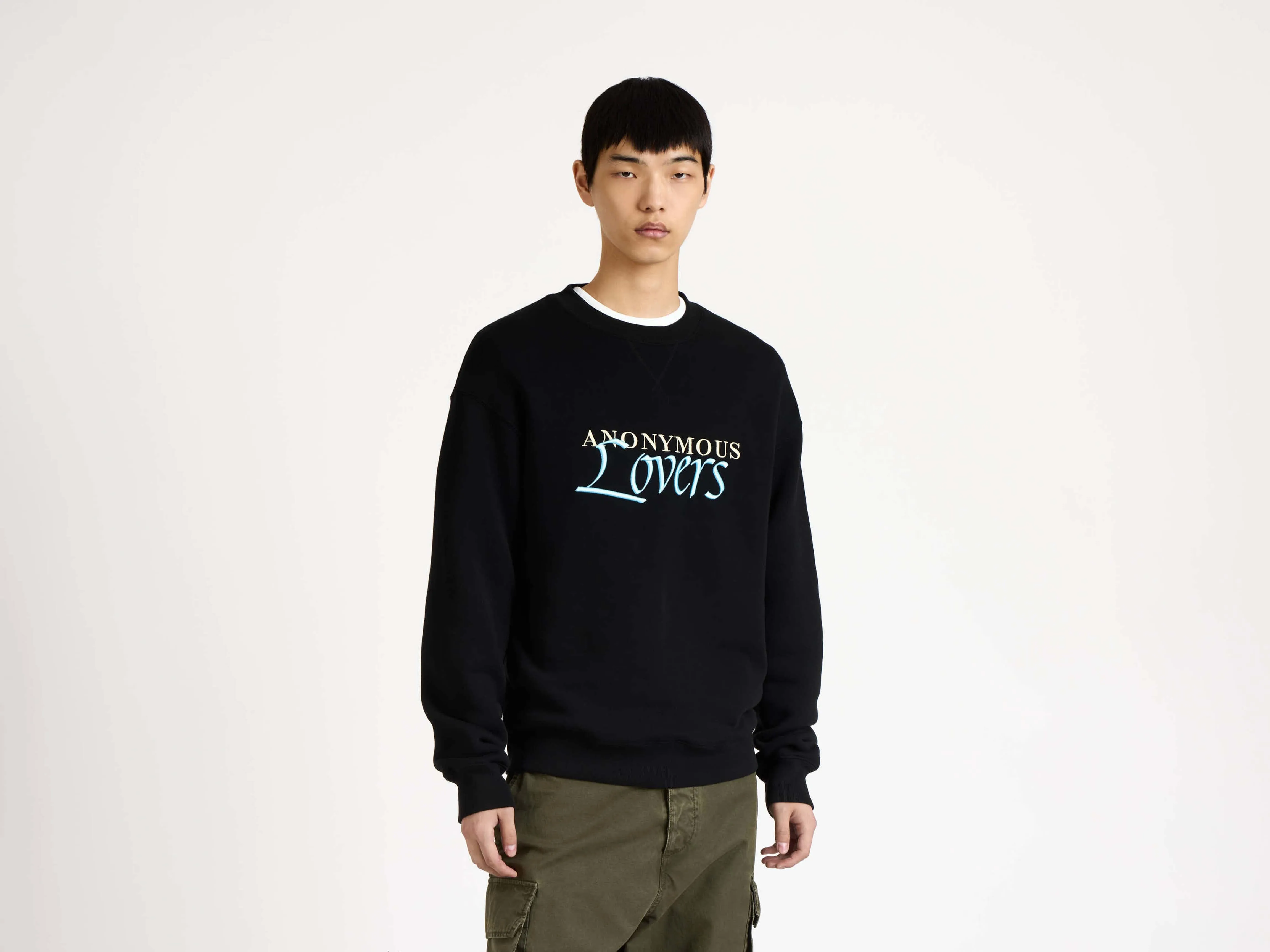 MENS 'ANONYMOUS LOVERS' SWEATSHIRT IN WASHED BLACK sold by J.W. Anderson product image thumbnail 4
