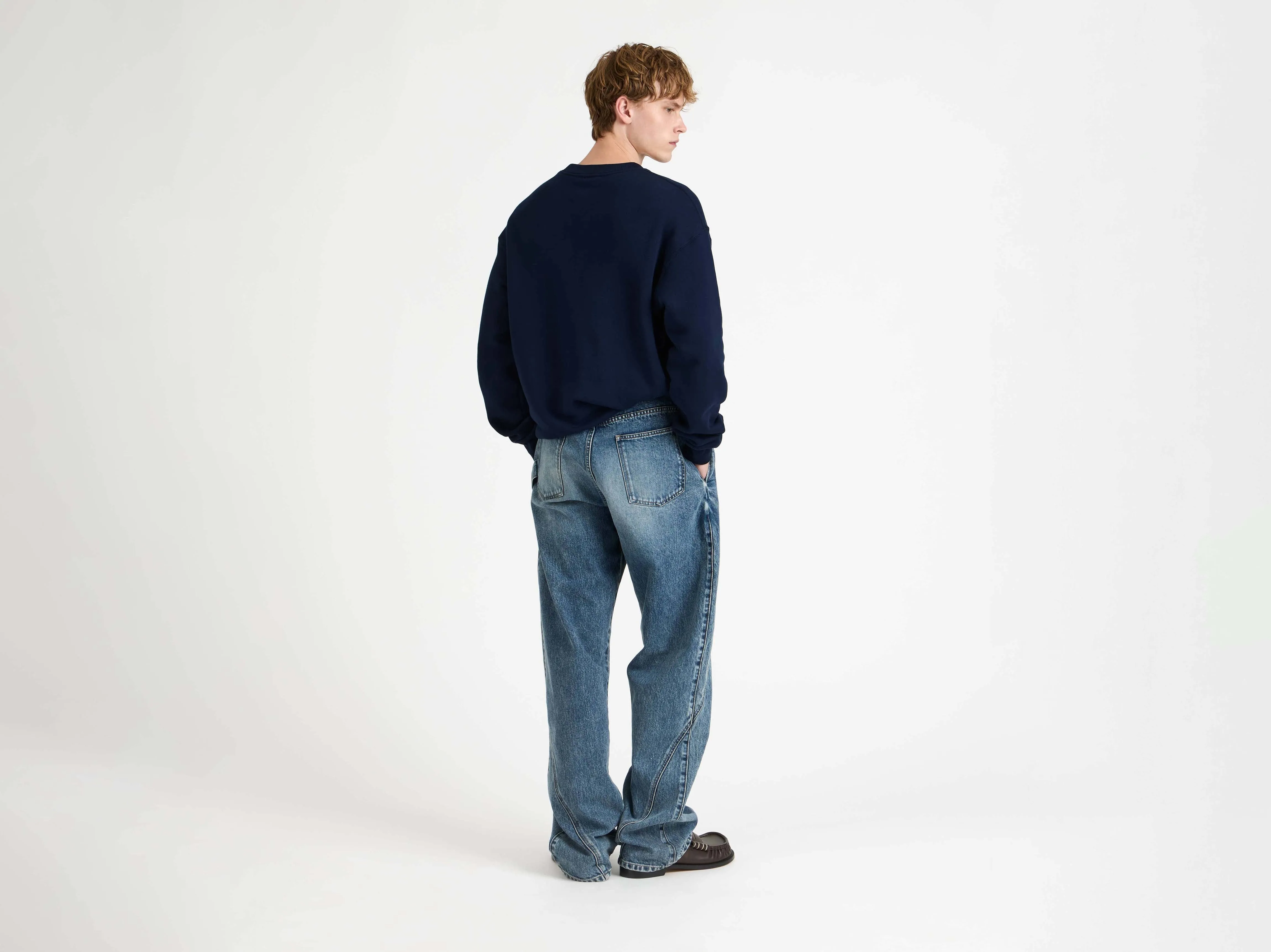 MENS 'ANONYMOUS TRADE' SWEATSHIRT IN NAVY sold by J.W. Anderson product image thumbnail 5