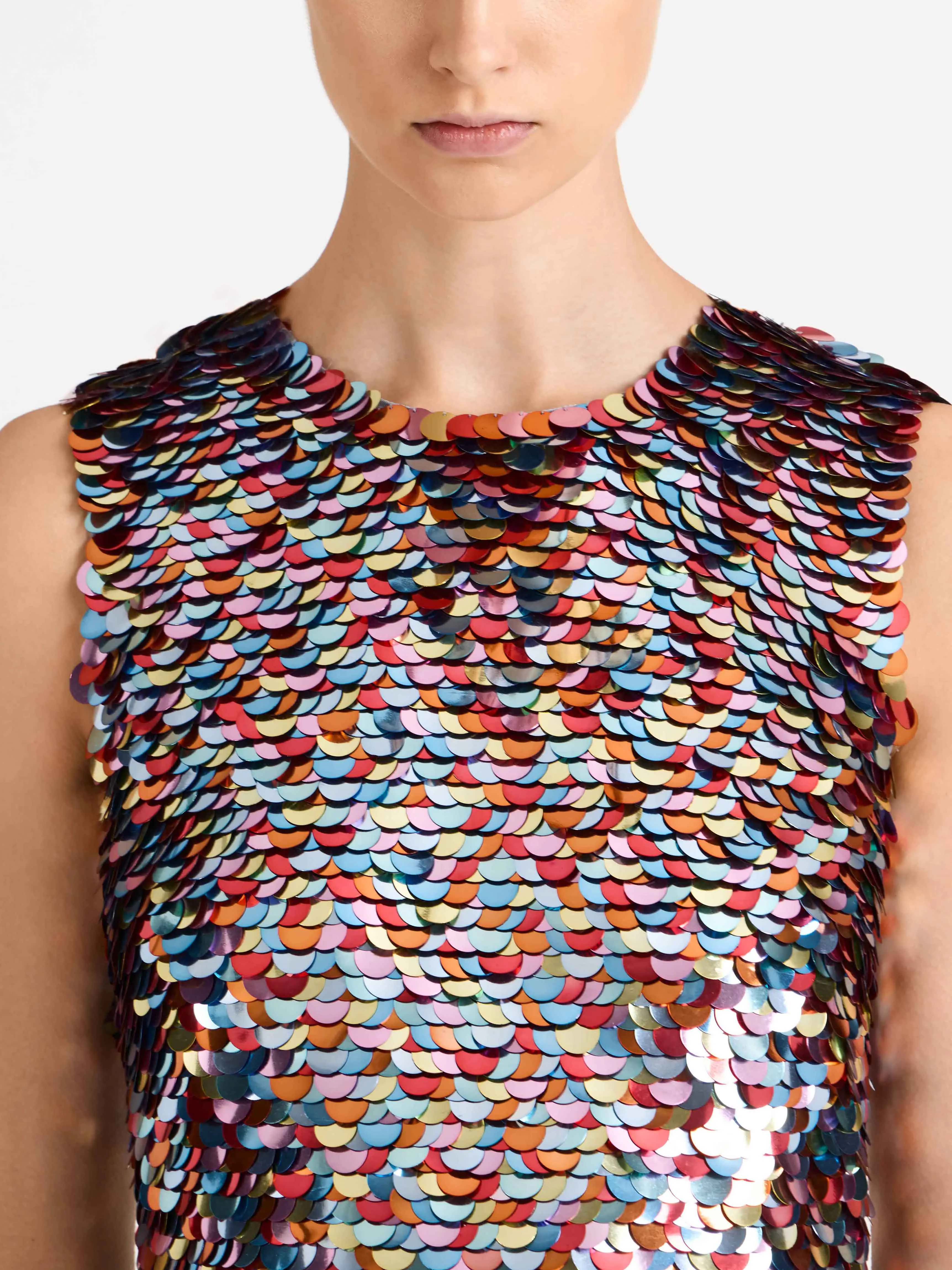 WOMENS EMBELLISHED MINI SHIFT DRESS IN MULTI sold by J.W. Anderson product image thumbnail 2