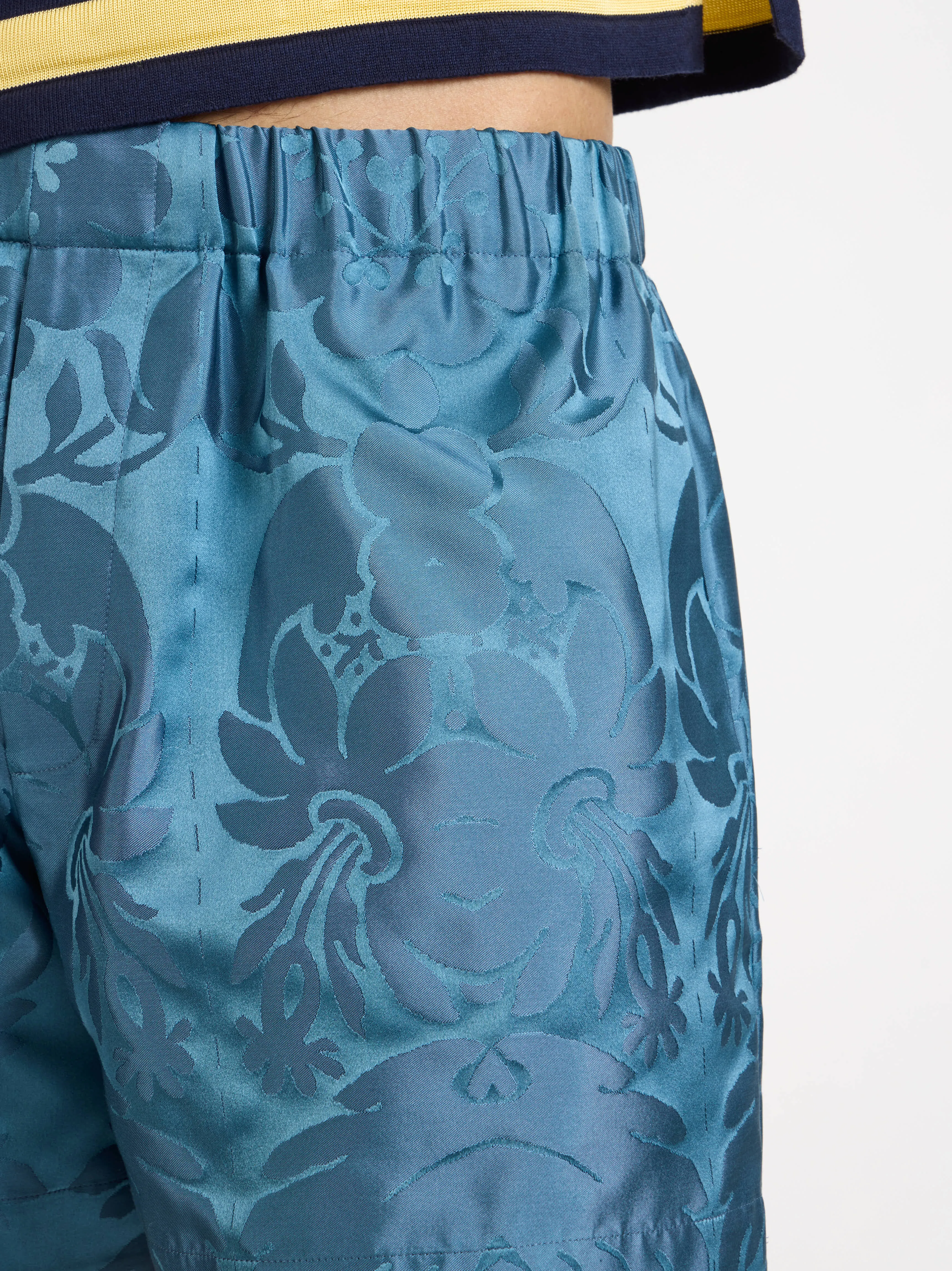 MENS DAMASK WOVEN SHORTS IN AIRFORCE BLUE sold by J.W. Anderson product image thumbnail 2