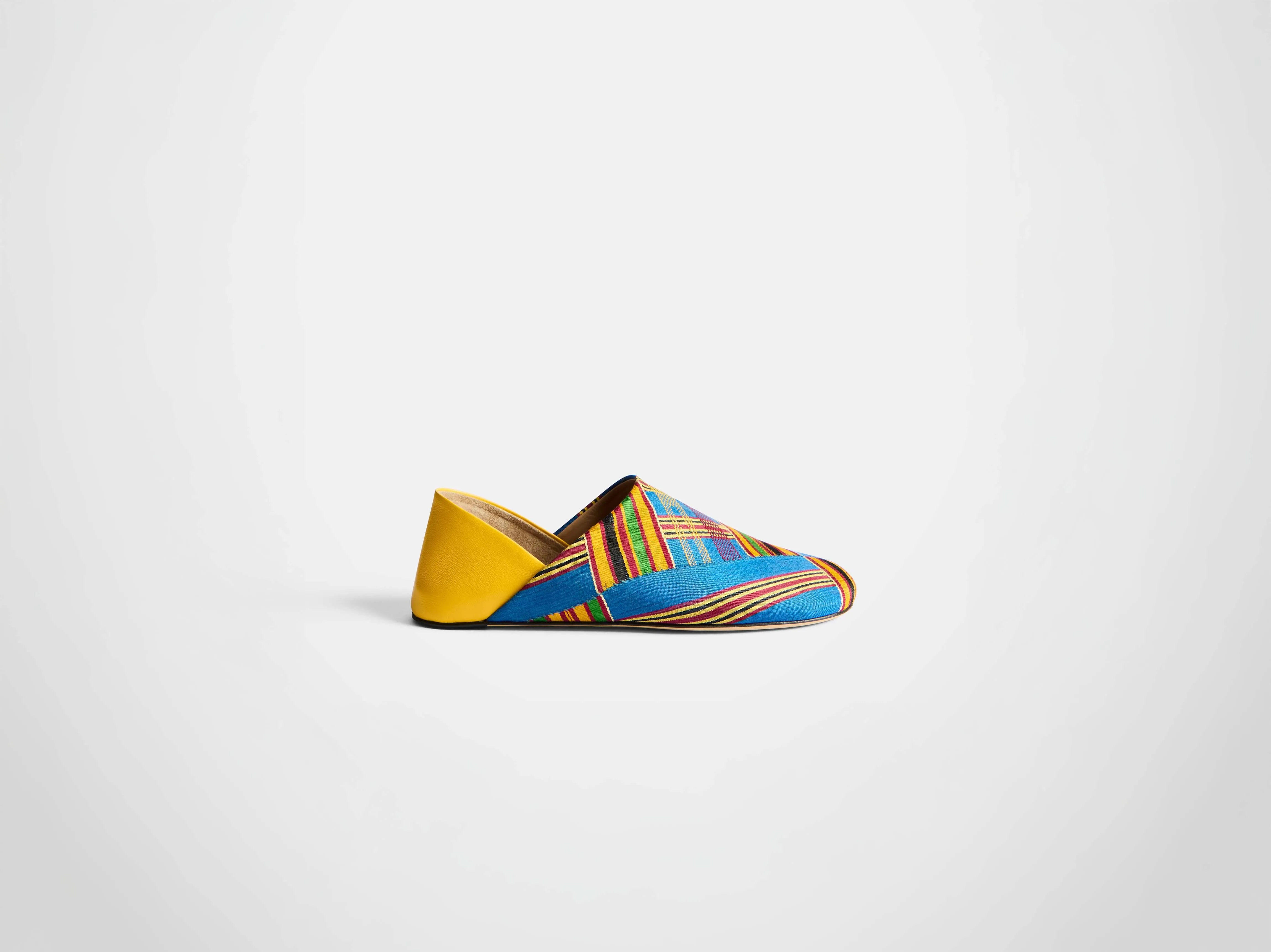 MENS SLIPPER MULES IN YELLOW/MULTI sold by J.W. Anderson
