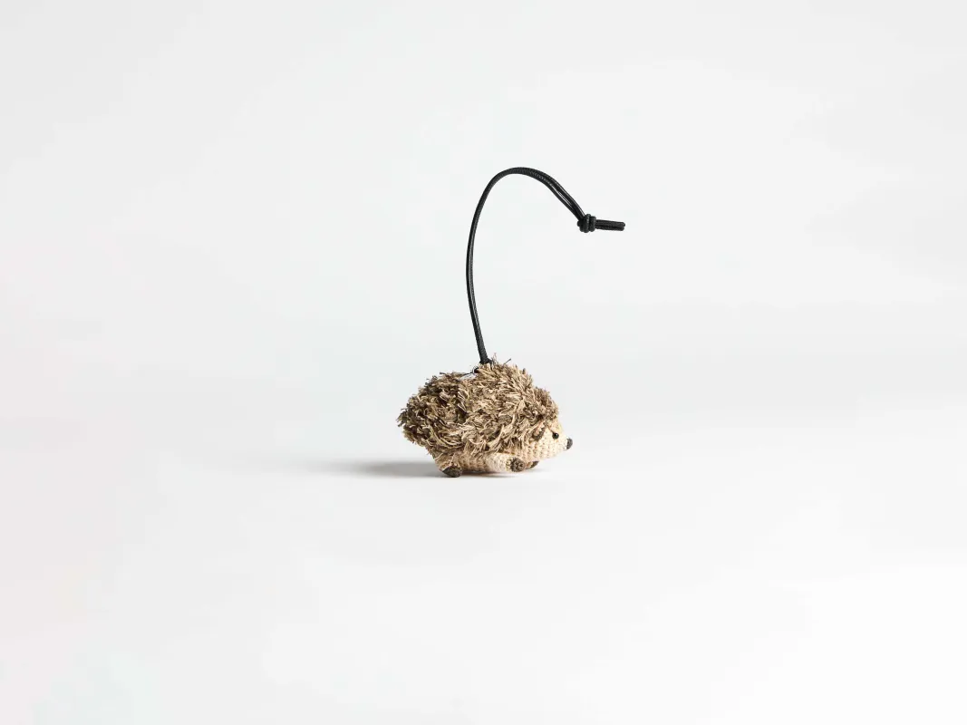 HAND-CROCHETED HEDGEHOG CHARM sold by J.W. Anderson
