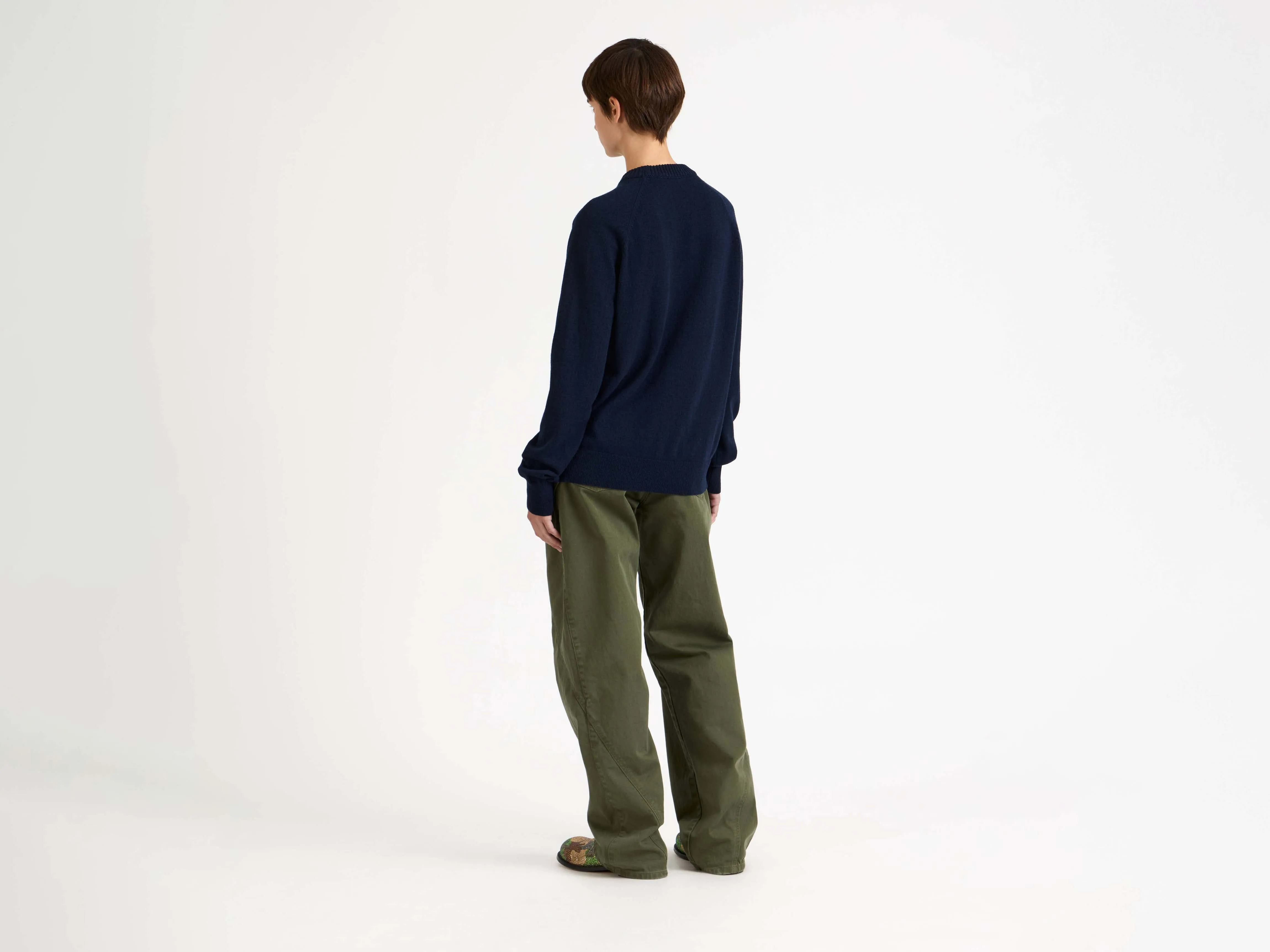 WOMENS RAGLAN JUMPER IN NAVY sold by J.W. Anderson product image thumbnail 2