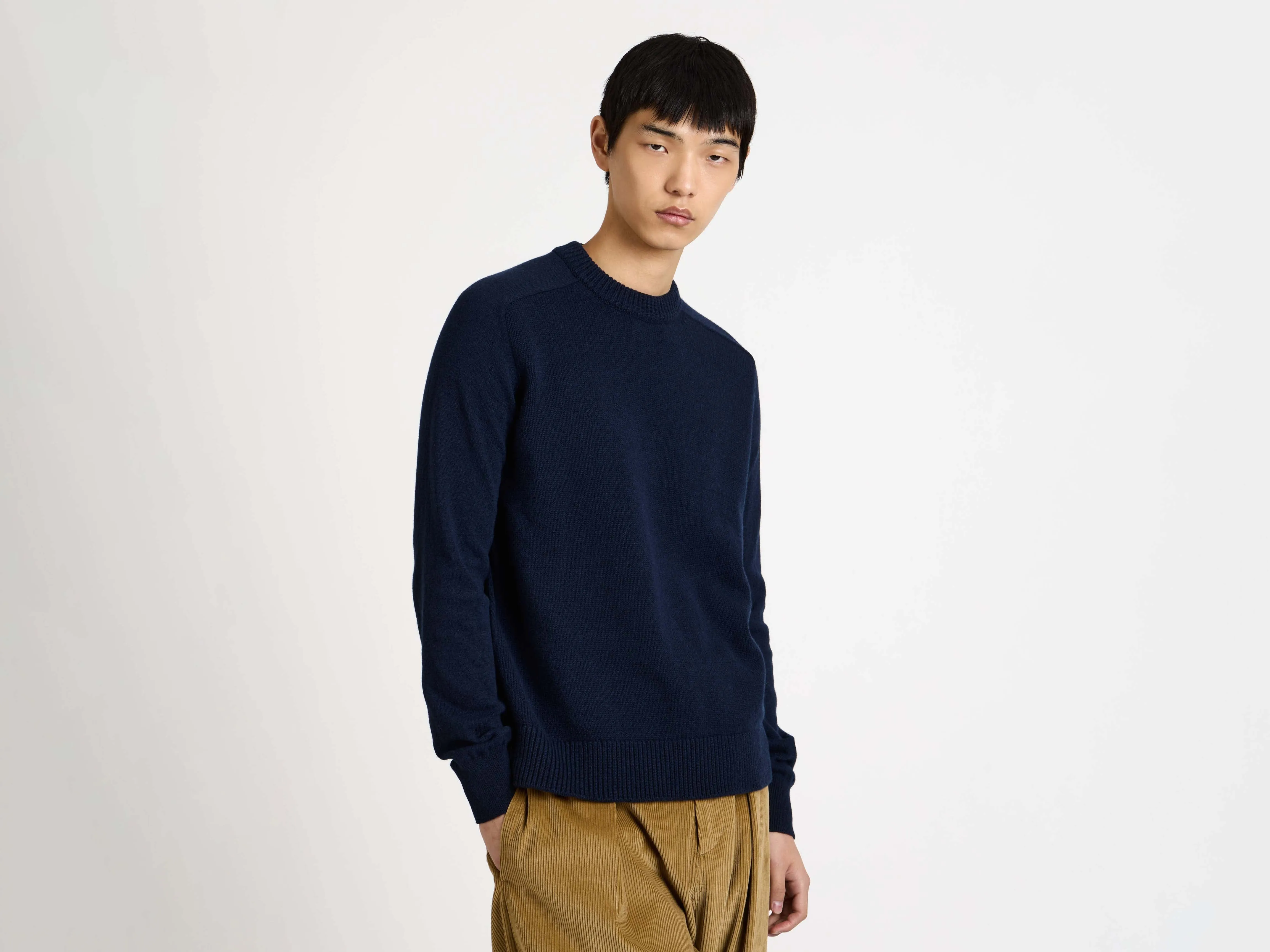 MENS RAGLAN JUMPER IN NAVY sold by J.W. Anderson product image thumbnail 3