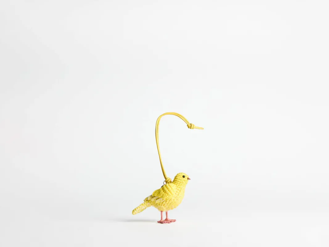HAND-CROCHETED CANARY CHARM sold by J.W. Anderson