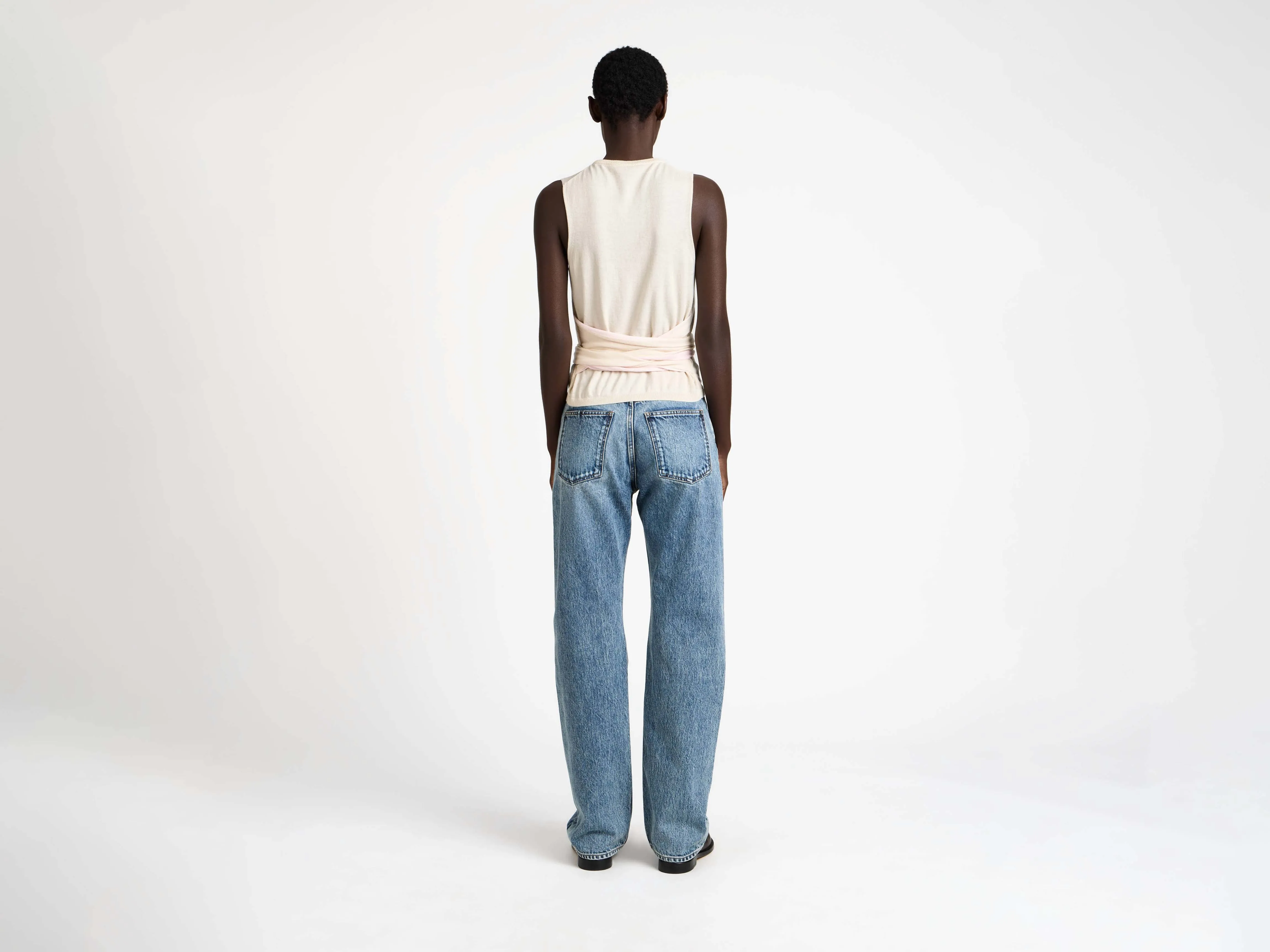 WOMENS WAIST TIE TANK TOP IN IVORY sold by J.W. Anderson product image thumbnail 3