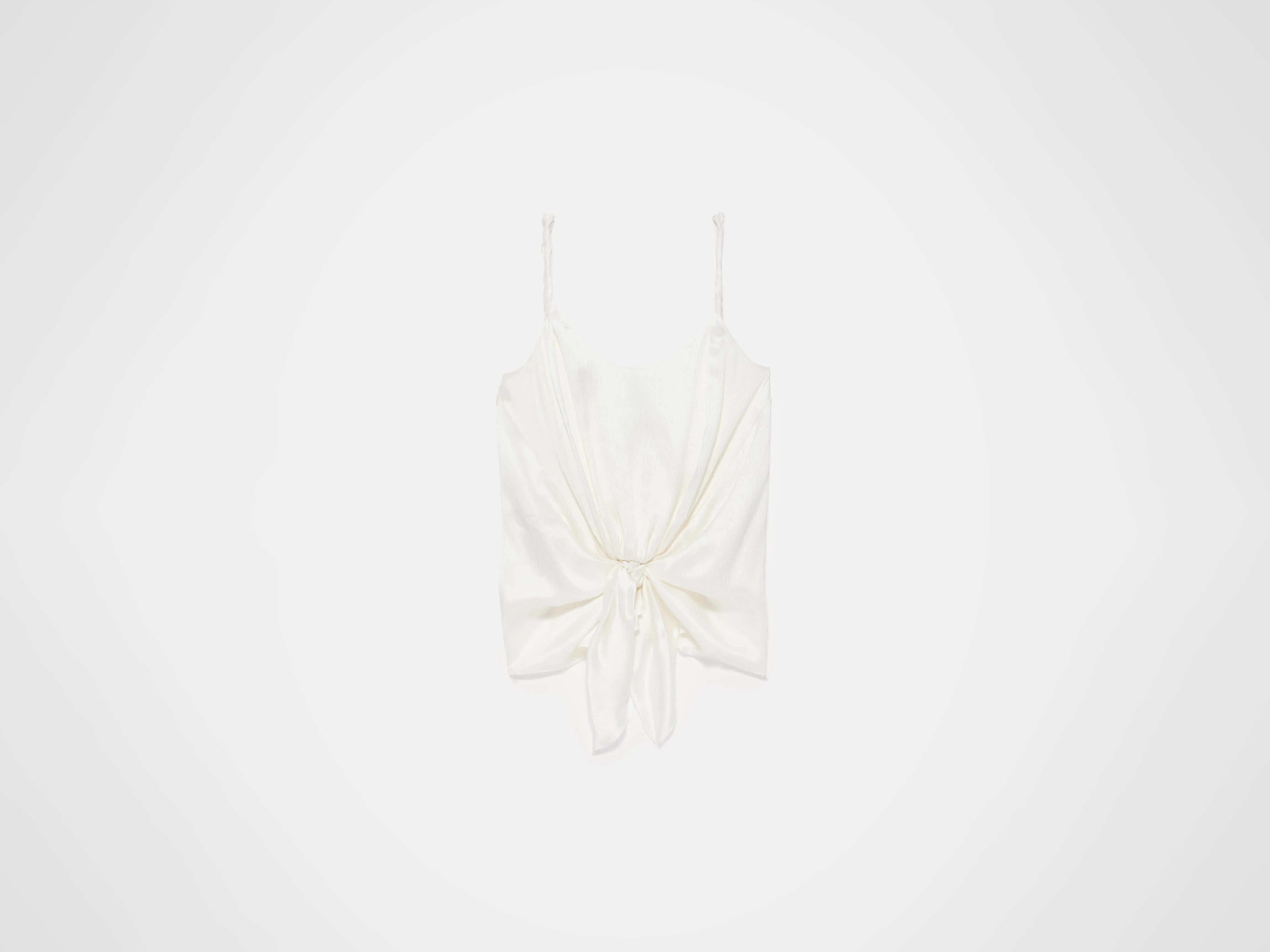 WOMENS KNOTTED WAIST CAMI TOP IN OFF-WHITE sold by J.W. Anderson product image thumbnail 3