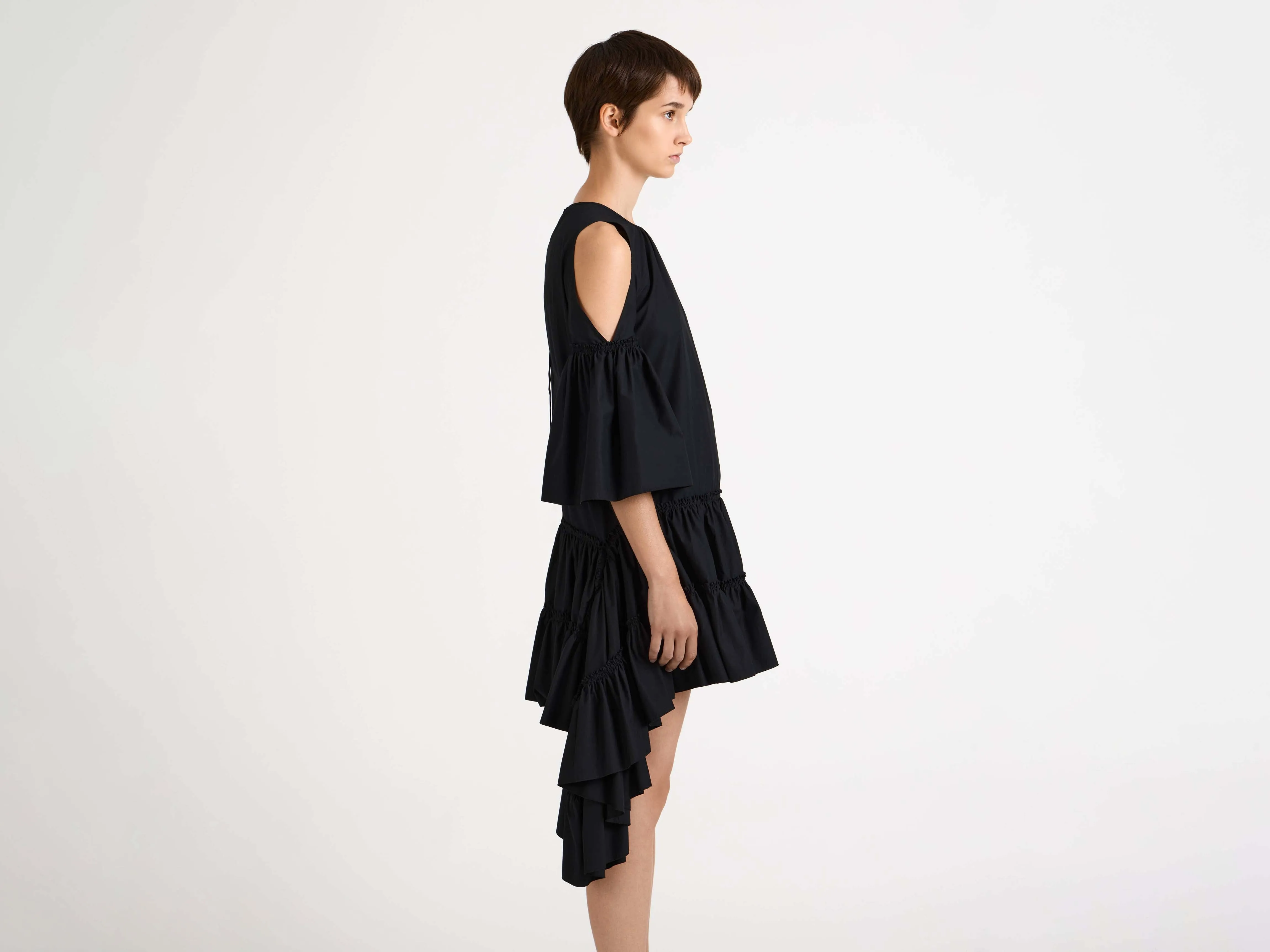 WOMENS RUFFLE DRESS IN BLACK sold by J.W. Anderson product image thumbnail 5