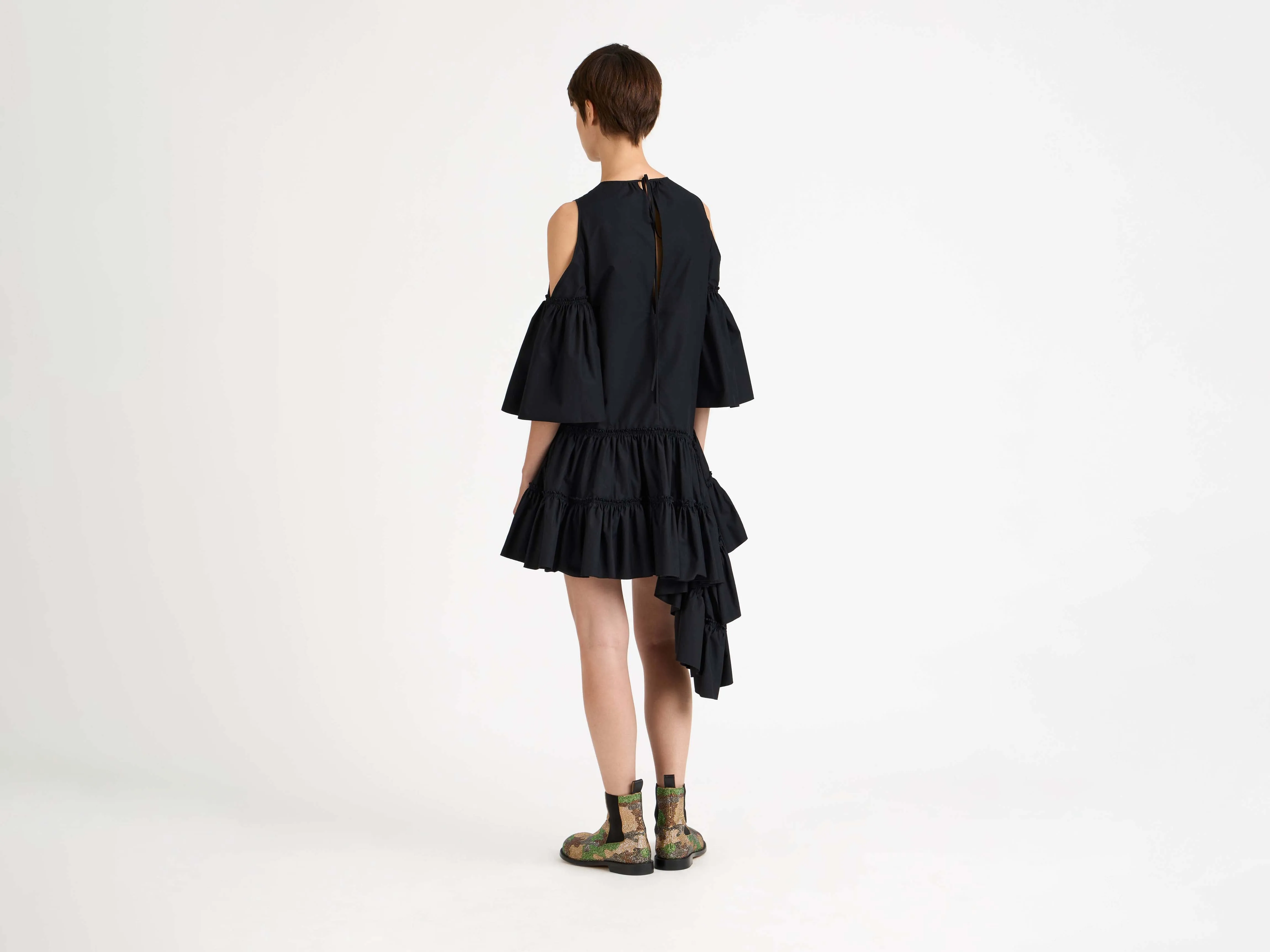 WOMENS RUFFLE DRESS IN BLACK sold by J.W. Anderson product image thumbnail 4