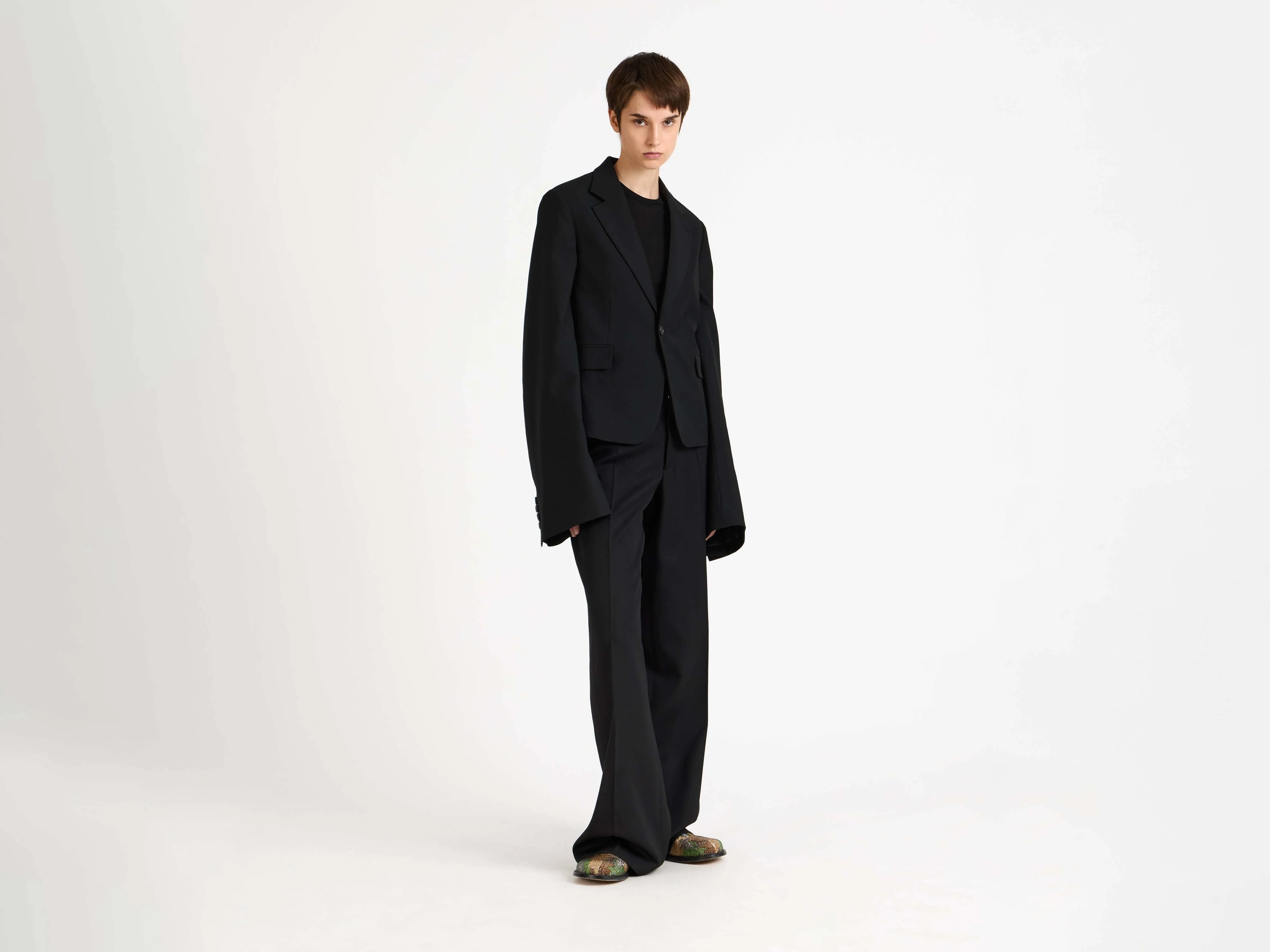WOMENS BELL SLEEVE JACKET IN BLACK sold by J.W. Anderson