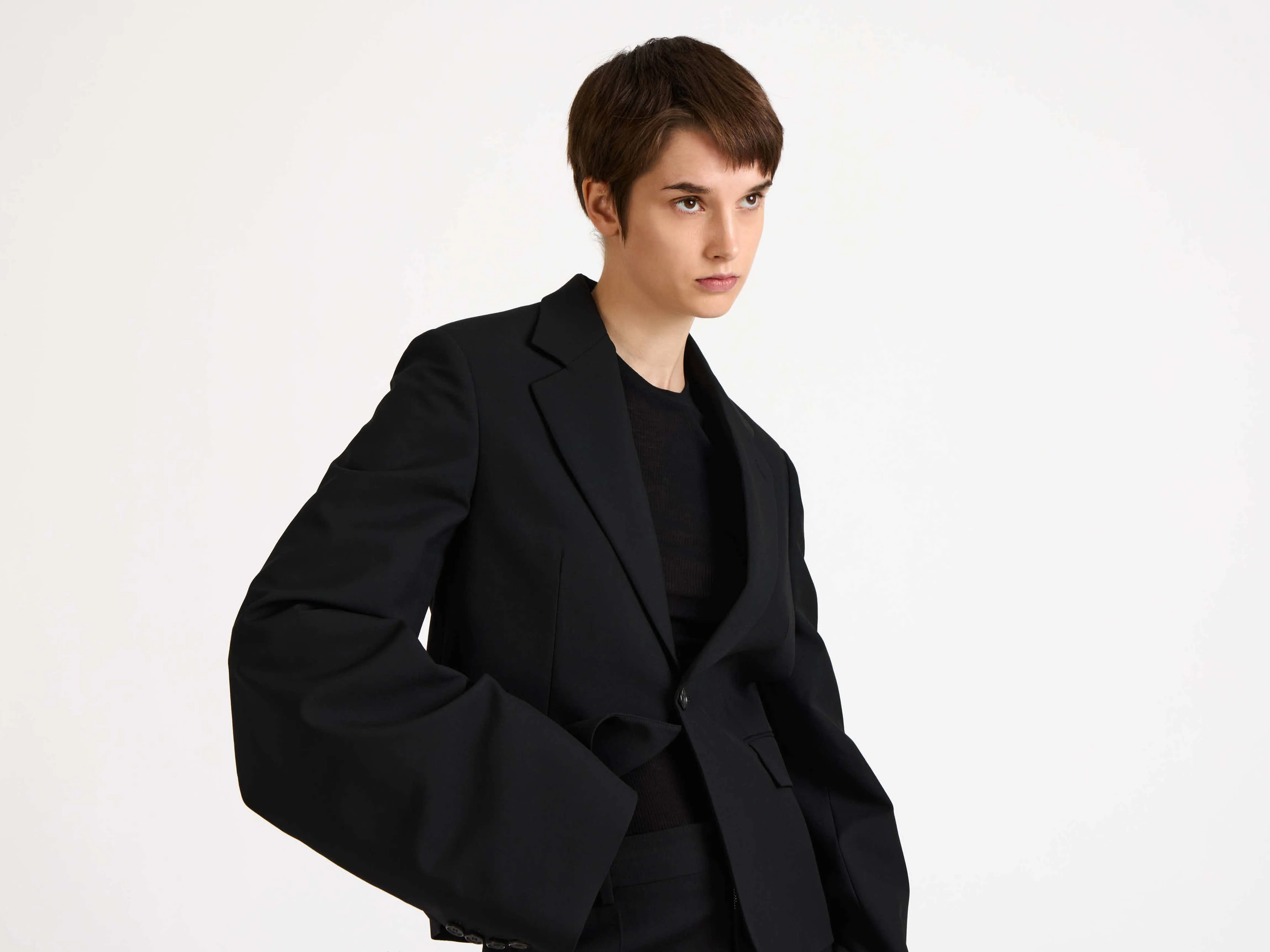 WOMENS BELL SLEEVE JACKET IN BLACK sold by J.W. Anderson product image thumbnail 3
