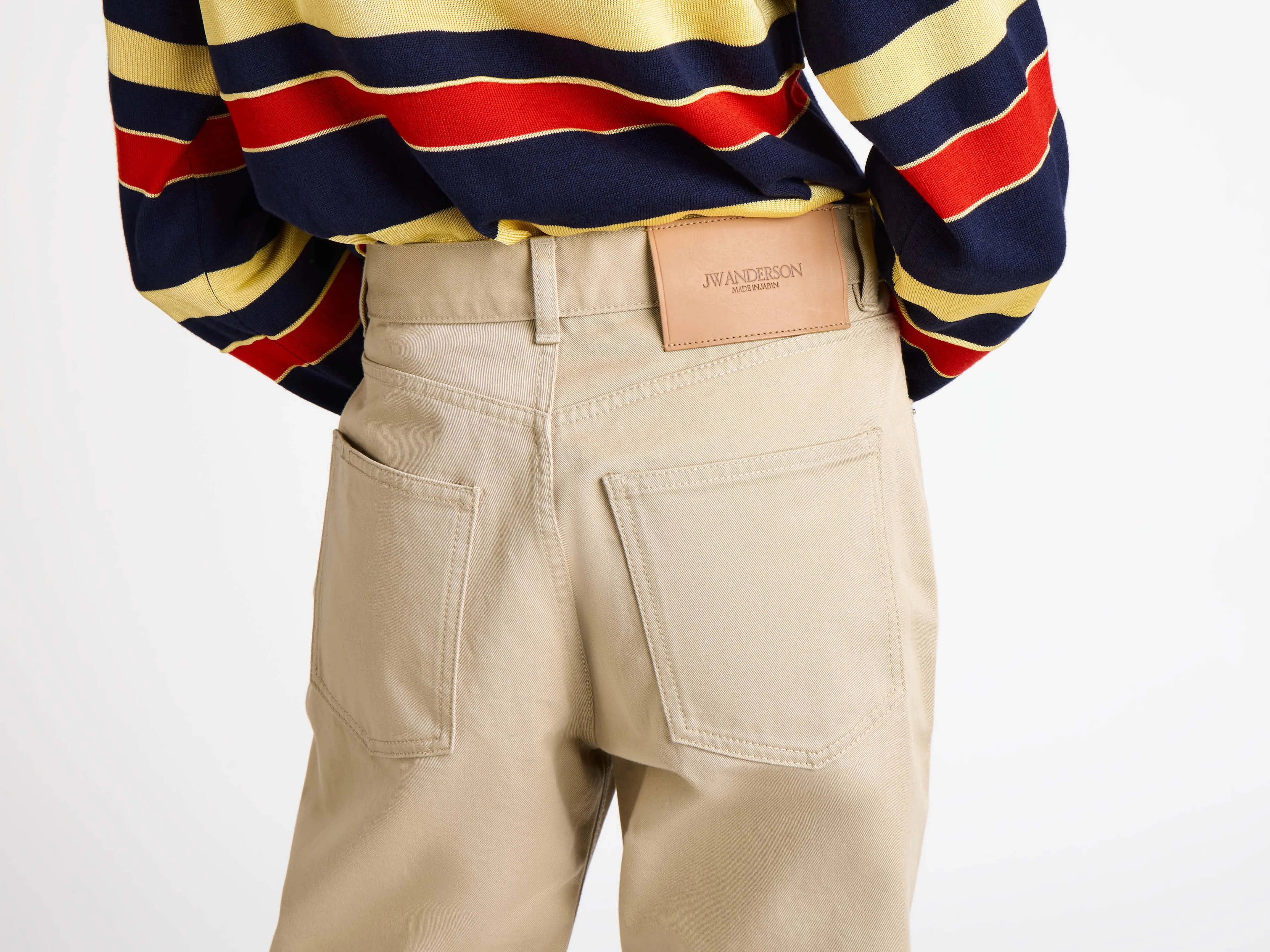 WOMENS STRAIGHT LEG JEANS IN BEIGE sold by J.W. Anderson product image thumbnail 5