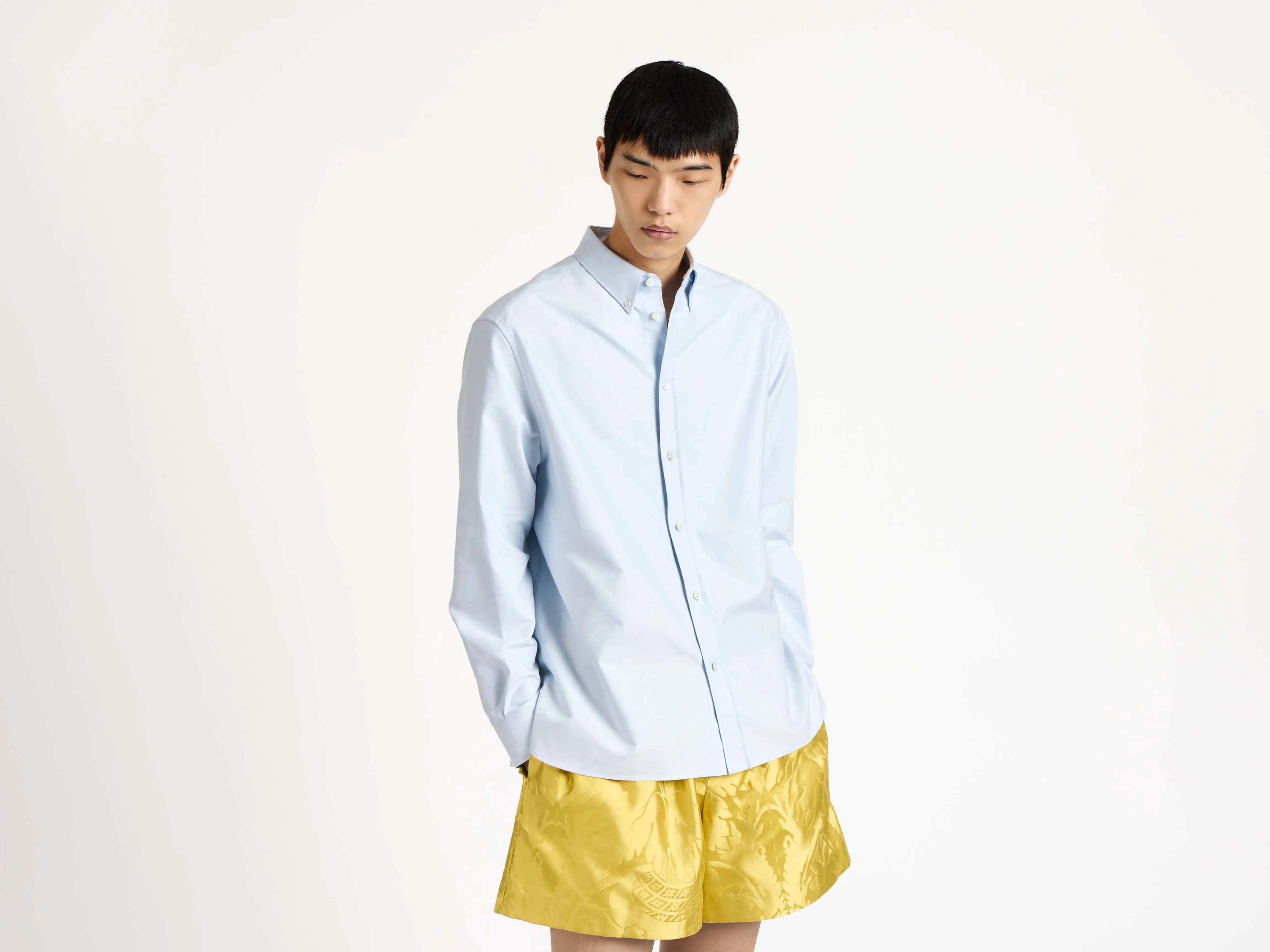 MENS CLASSIC SHIRT IN PALE BLUE sold by J.W. Anderson