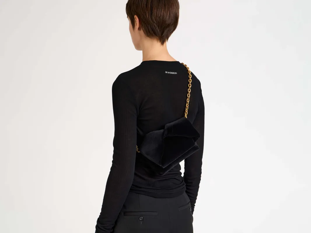 SMALL TWISTER BAG IN BLACK made by J.W. Anderson