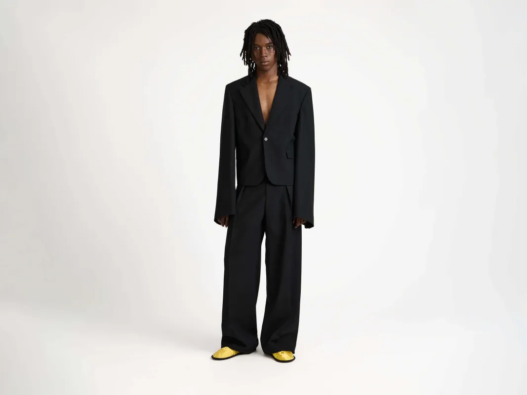 MENS WIDE SLEEVE BLAZER IN BLACK sold by J.W. Anderson