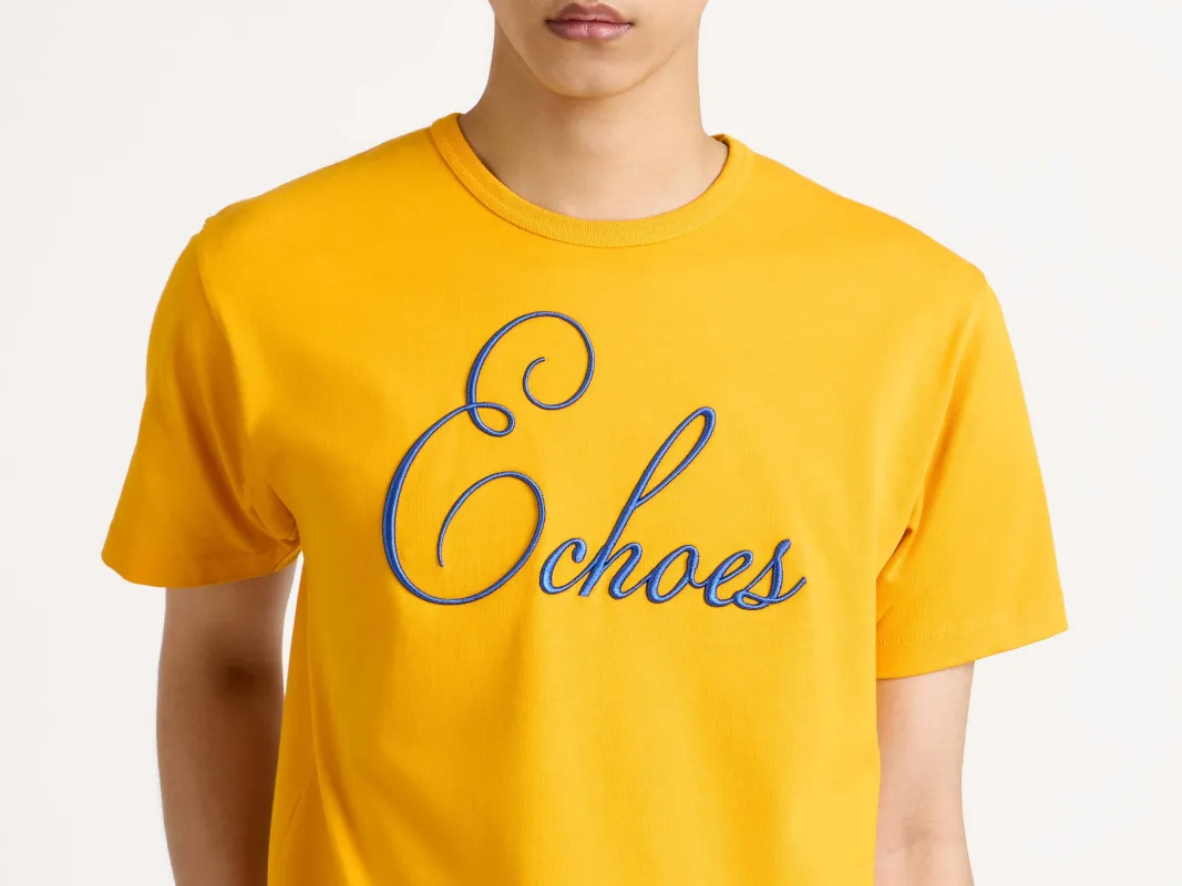 MENS ECHOES T-SHIRT IN GOLD sold by J.W. Anderson