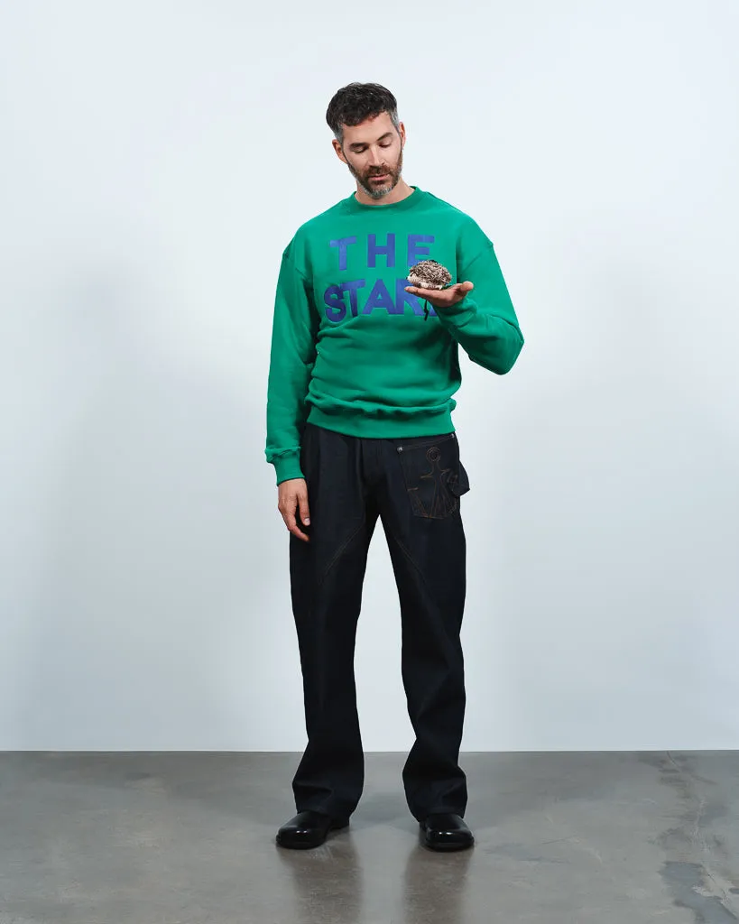 MENS 'THE START' SWEATSHIRT IN BRIGHT GREEN sold by J.W. Anderson product image thumbnail 2
