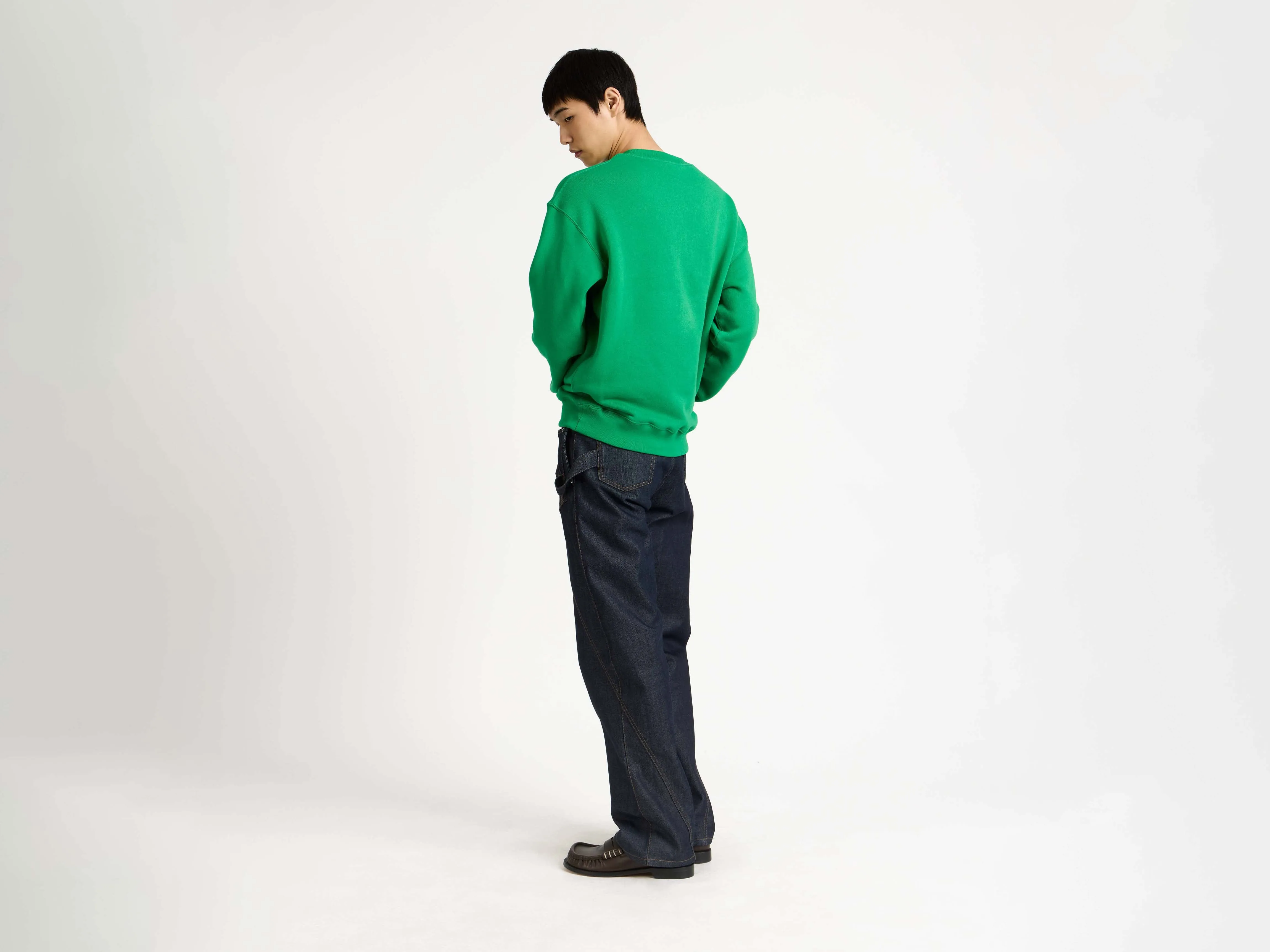 MENS 'THE START' SWEATSHIRT IN BRIGHT GREEN sold by J.W. Anderson product image thumbnail 3