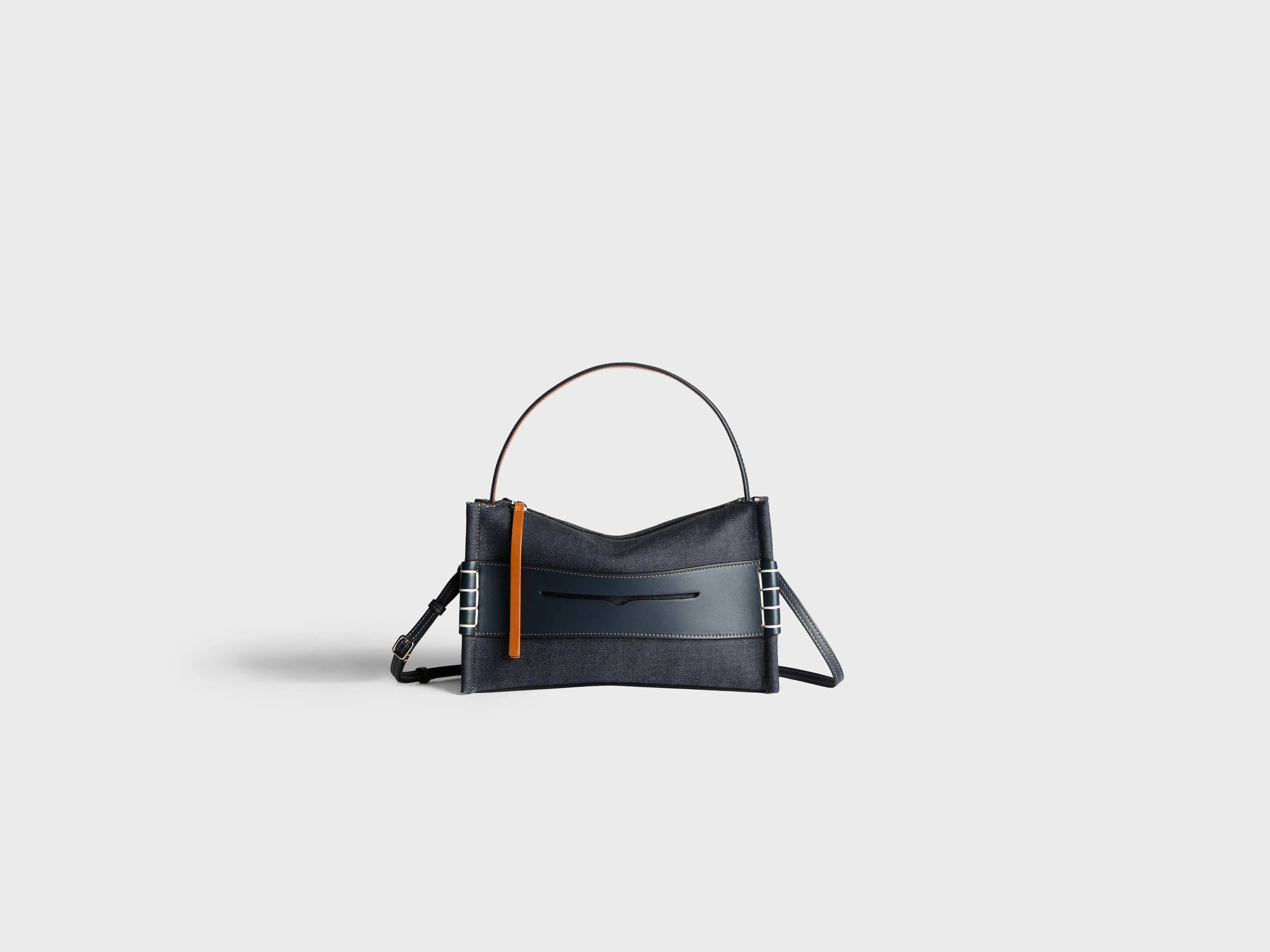SMALL LOAFER BAG IN INDIGO DENIM sold by J.W. Anderson