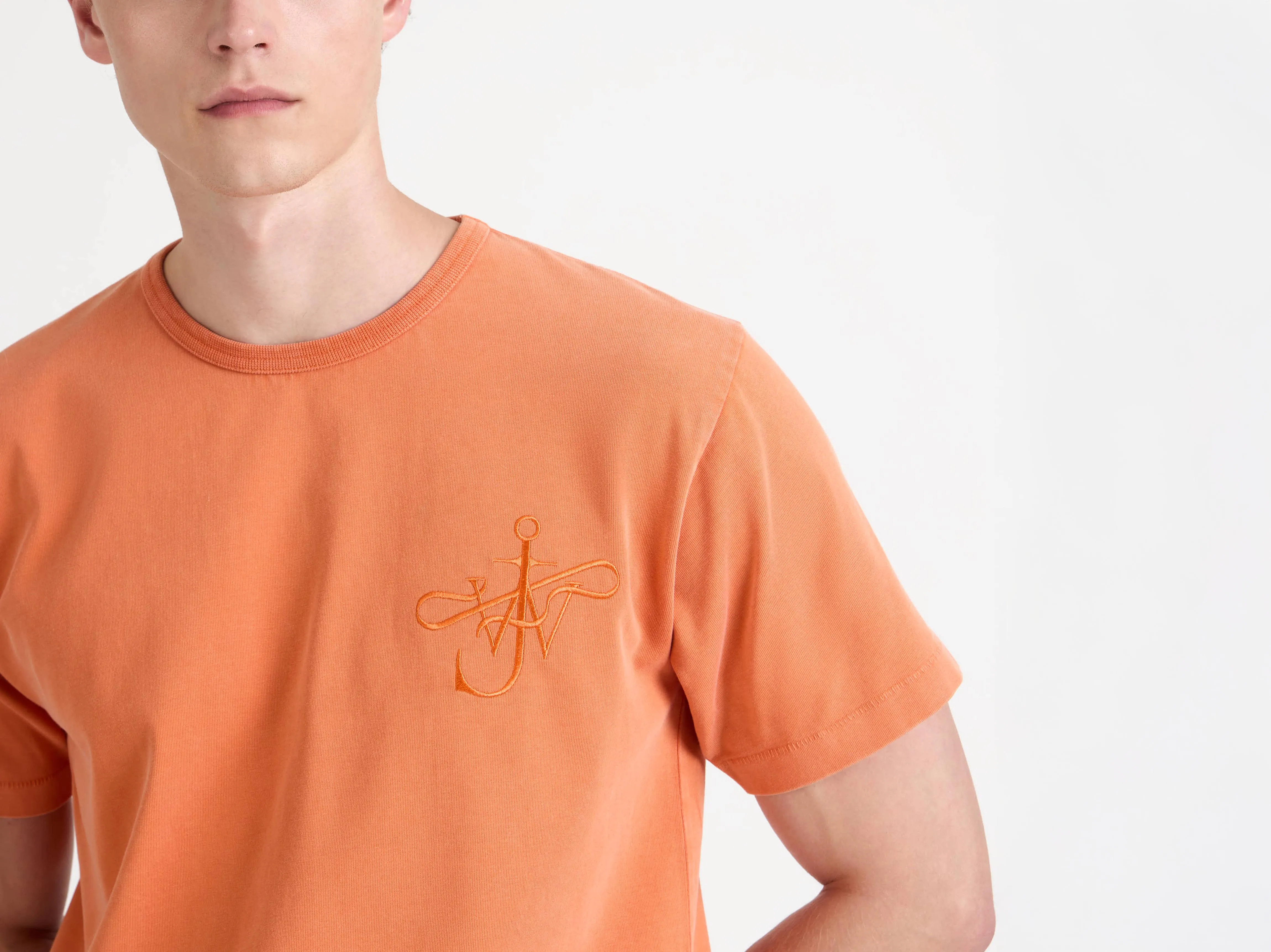 MENS RIBBON ANCHOR T-SHIRT IN WASHED ORANGE sold by J.W. Anderson product image thumbnail 3