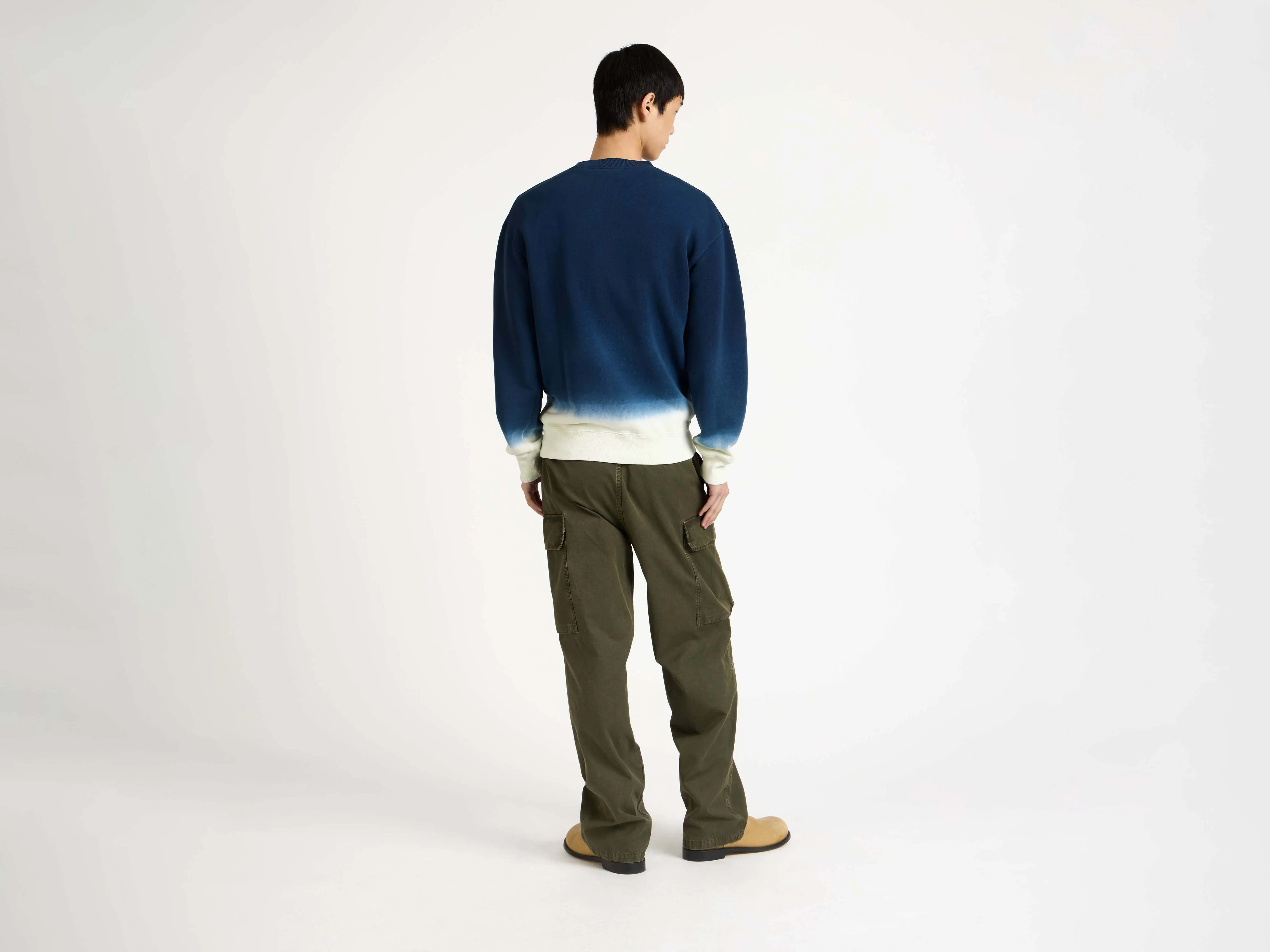 MENS DIP DYE SWEATSHIRT IN NAVY & ECRU sold by J.W. Anderson product image thumbnail 3