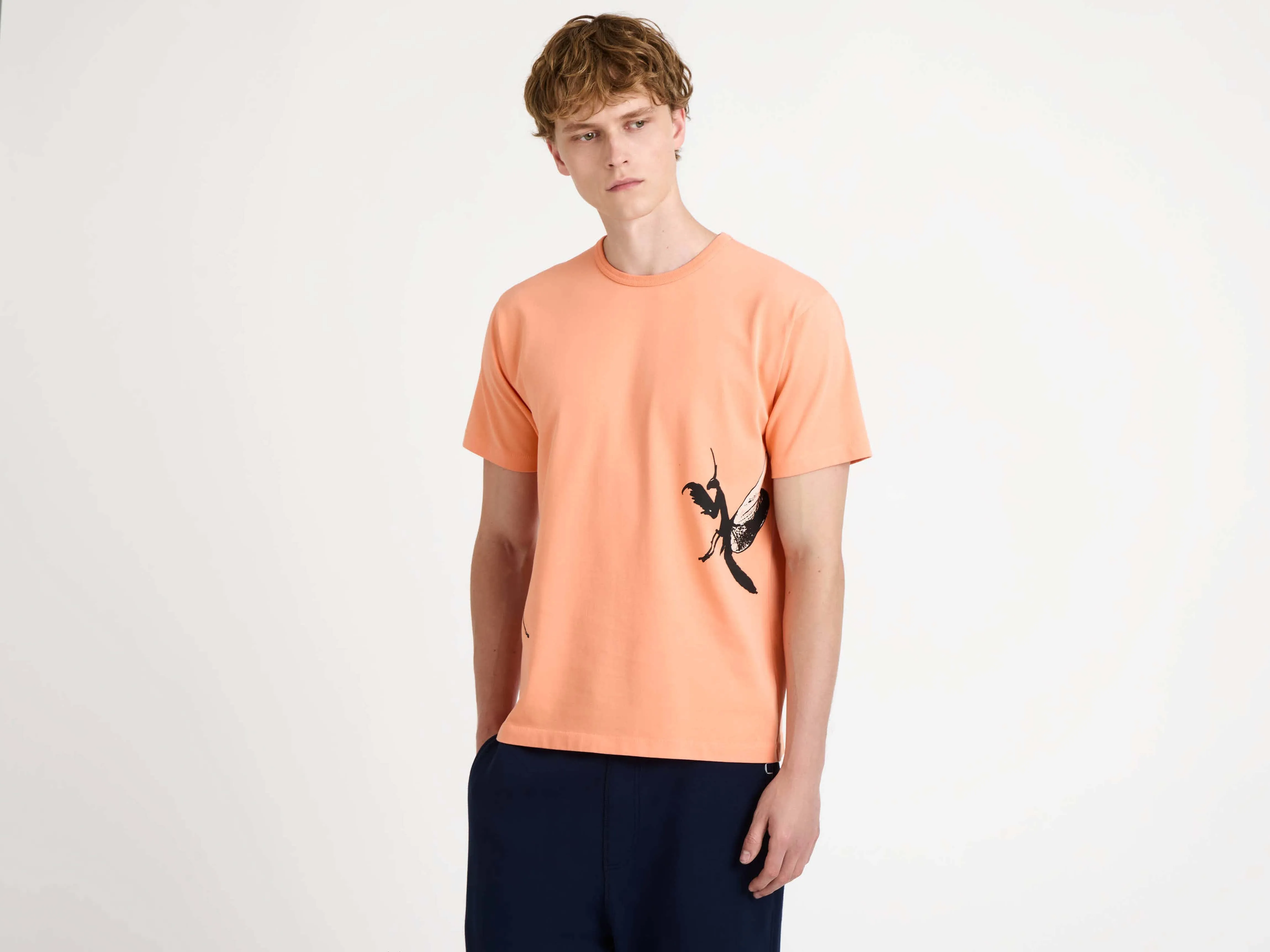 MENS PRAYING MANTIS T-SHIRT IN PEACH sold by J.W. Anderson product image thumbnail 5