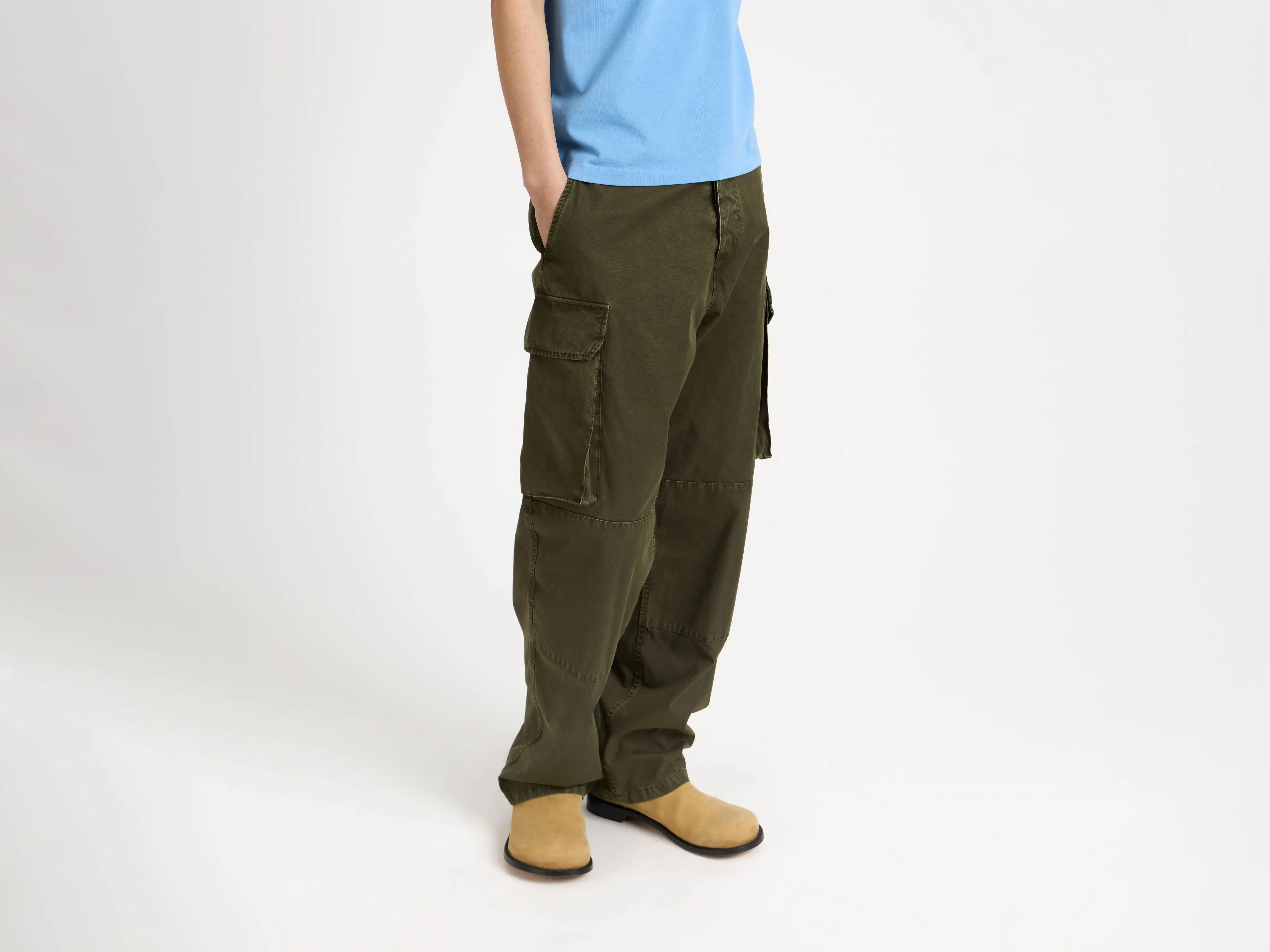 MENS CARGO TROUSERS IN KHAKI sold by J.W. Anderson product image thumbnail 4