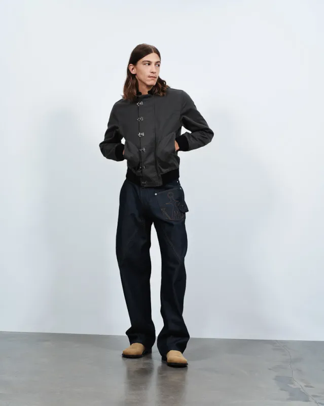 MENS DECK JACKET IN DARK GREY made by J.W. Anderson