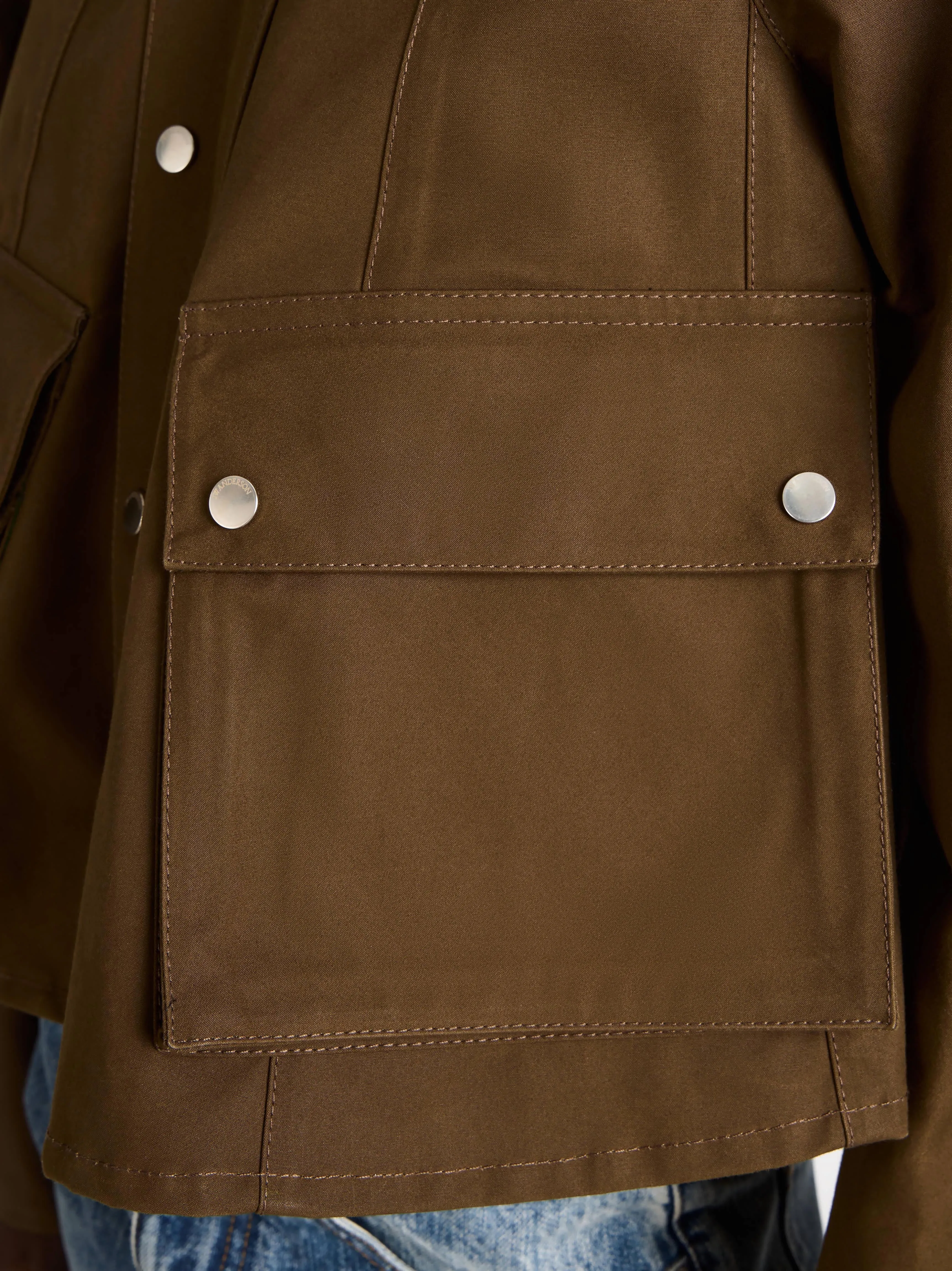 WOMENS BARN JACKET IN DARK OLIVE sold by J.W. Anderson product image thumbnail 4