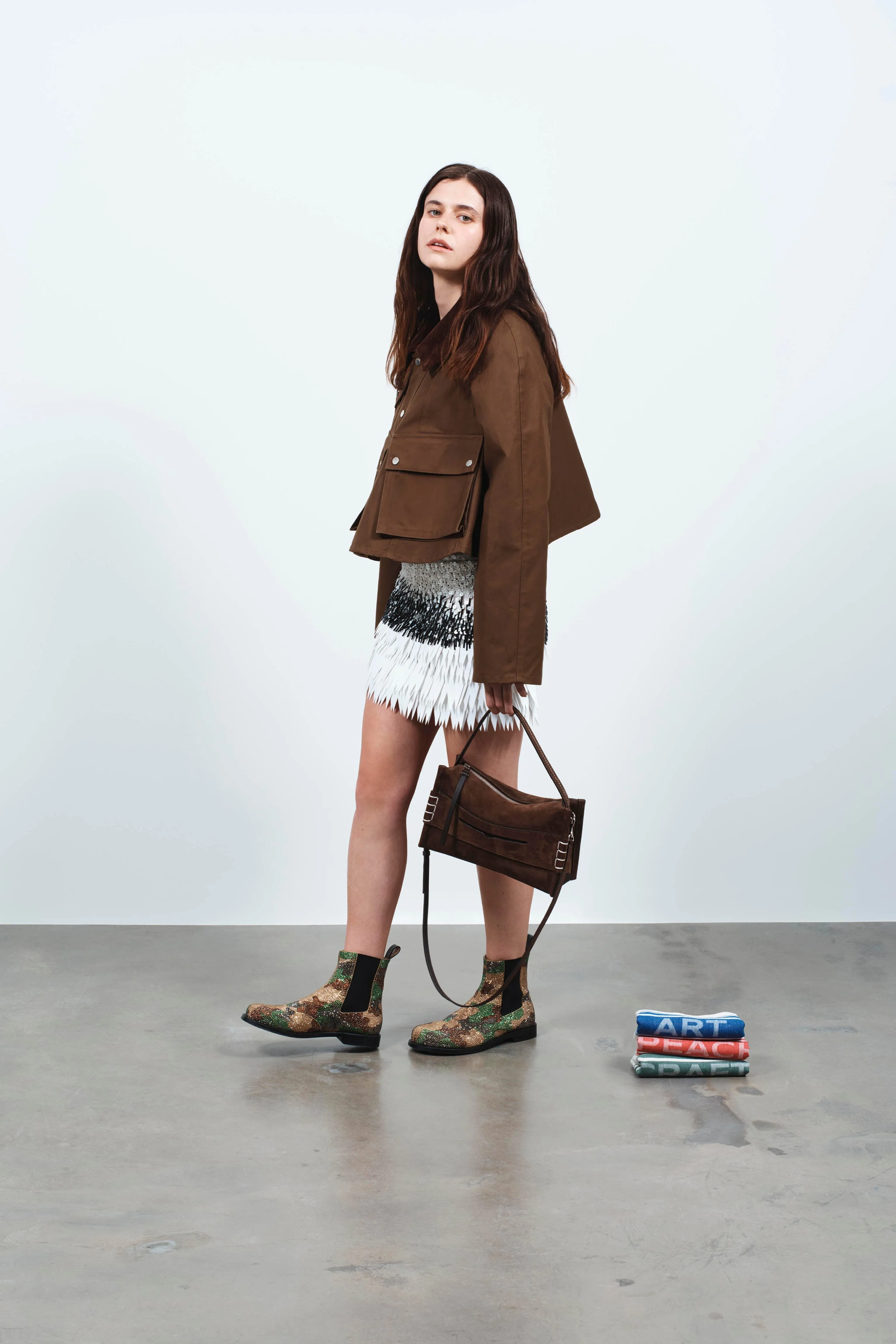 WOMENS BARN JACKET IN DARK OLIVE sold by J.W. Anderson product image thumbnail 2
