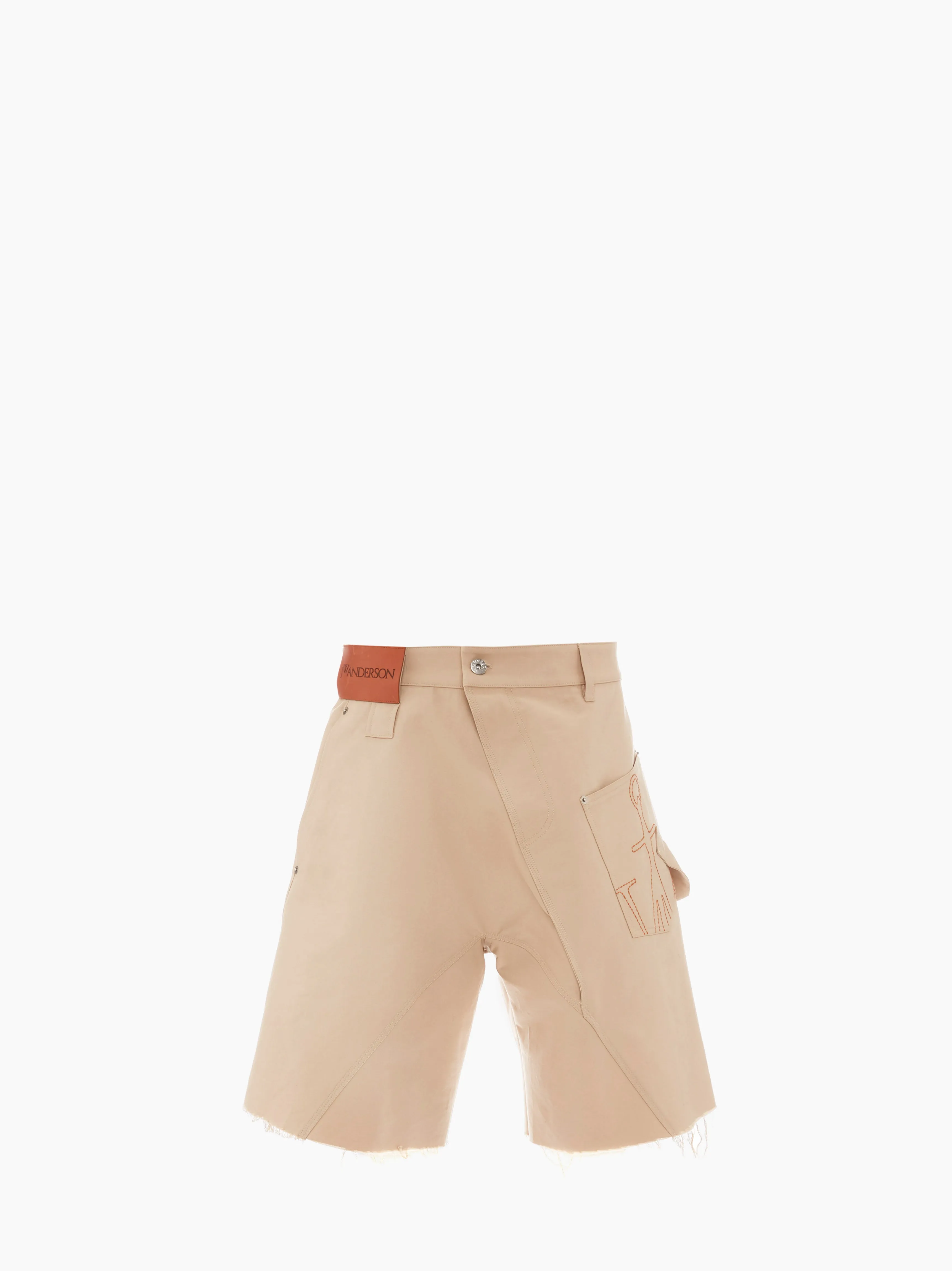 TWISTED CHINO SHORTS IN BEIGE sold by J.W. Anderson