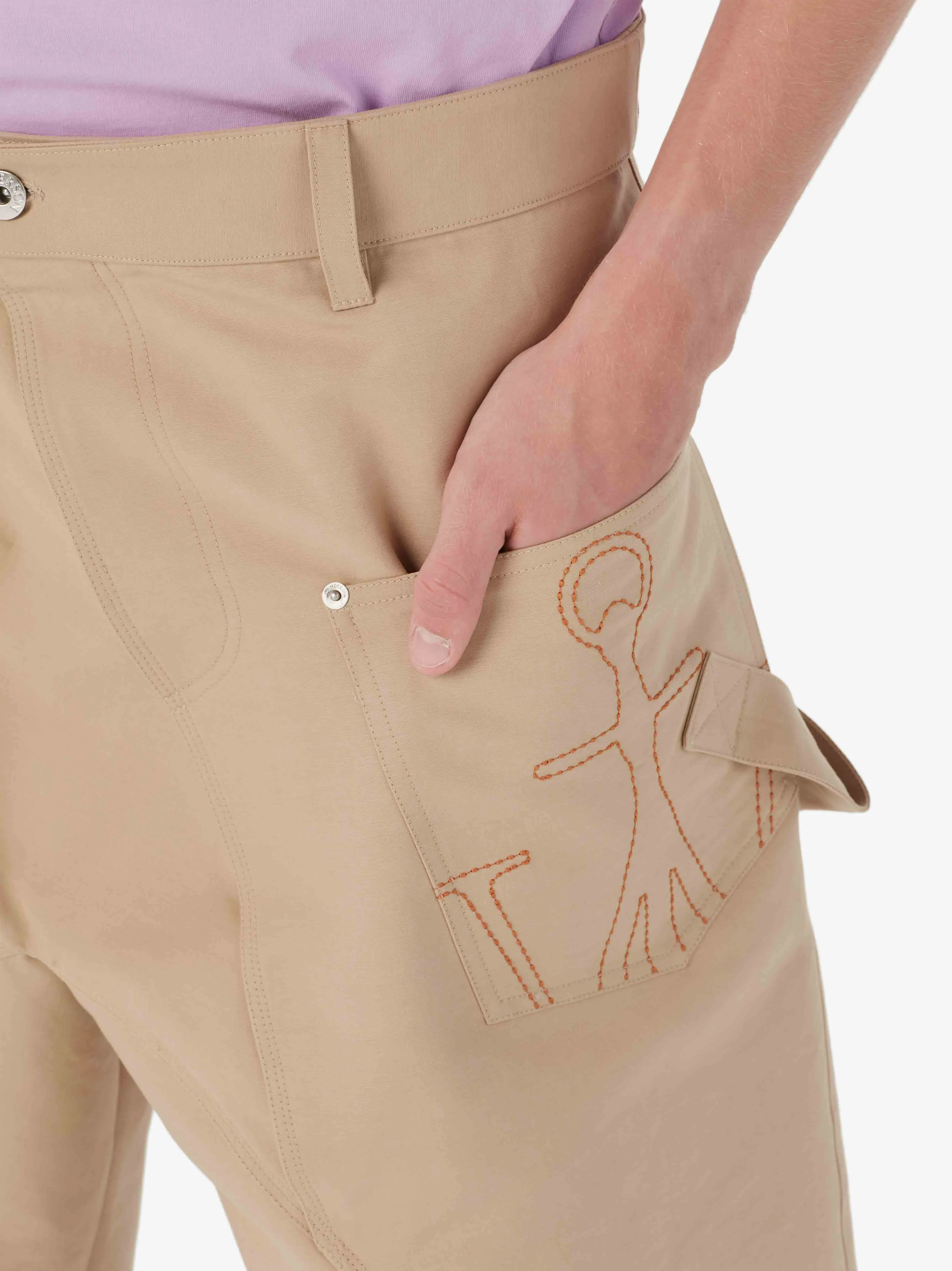 TWISTED CHINO SHORTS IN BEIGE sold by J.W. Anderson product image thumbnail 4